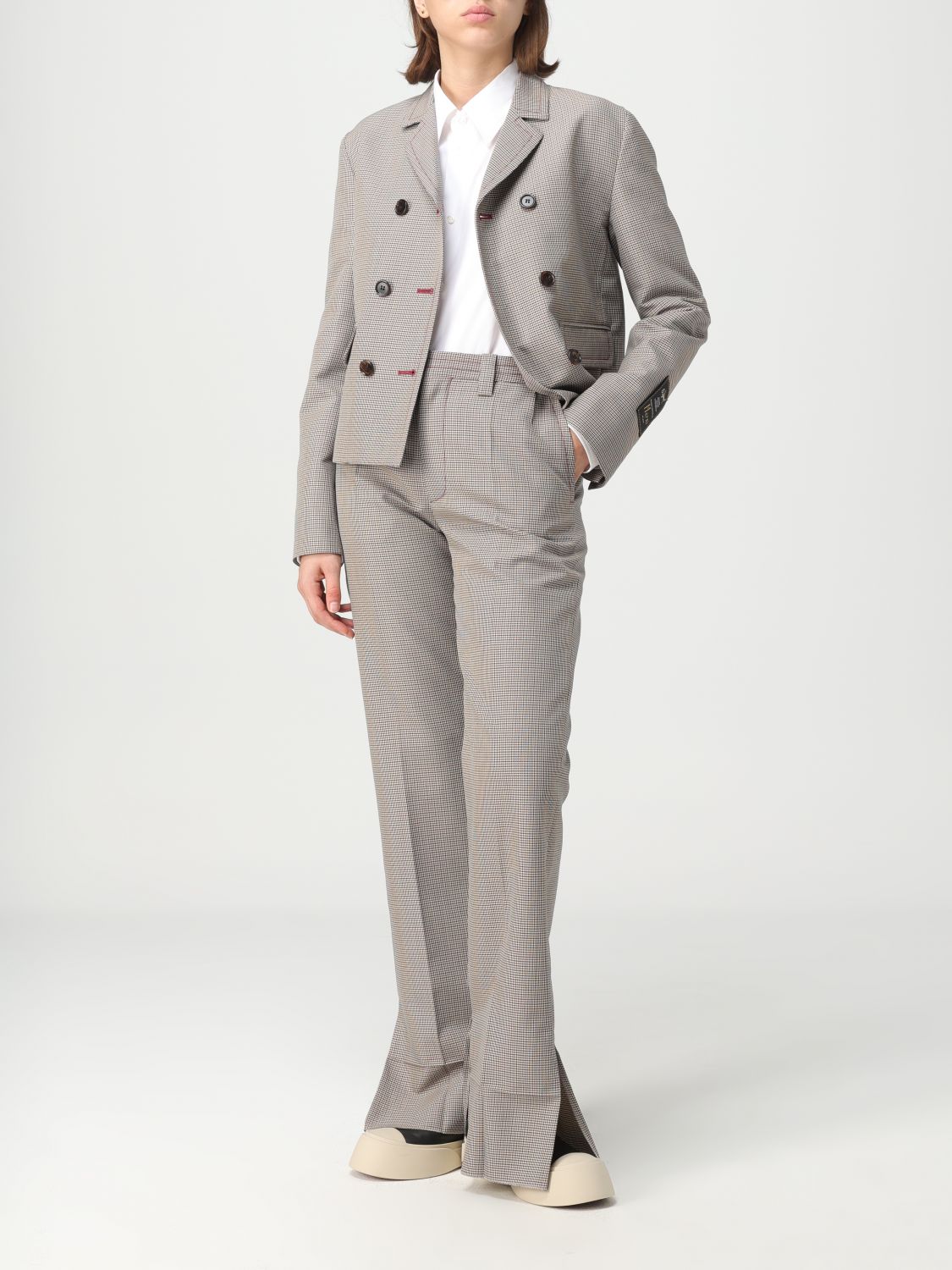 Marni Pants Woman Burgundy