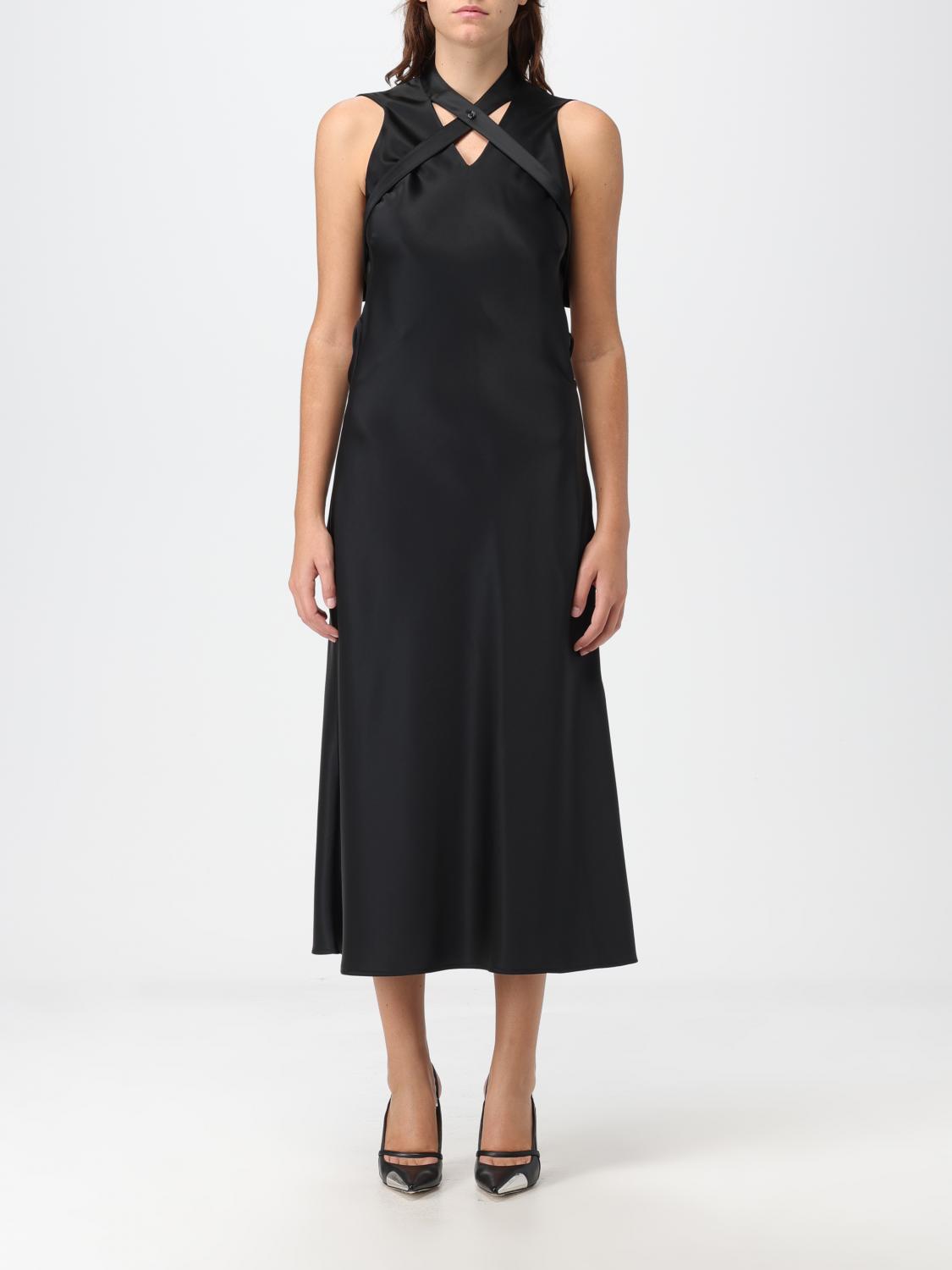 Off White Dress Woman Black