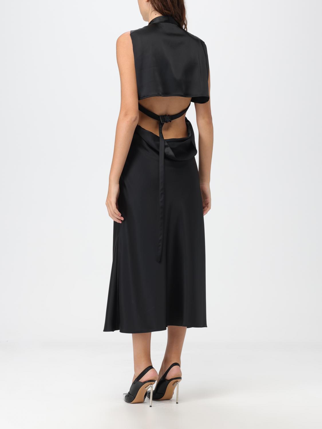 Off White Dress Woman Black