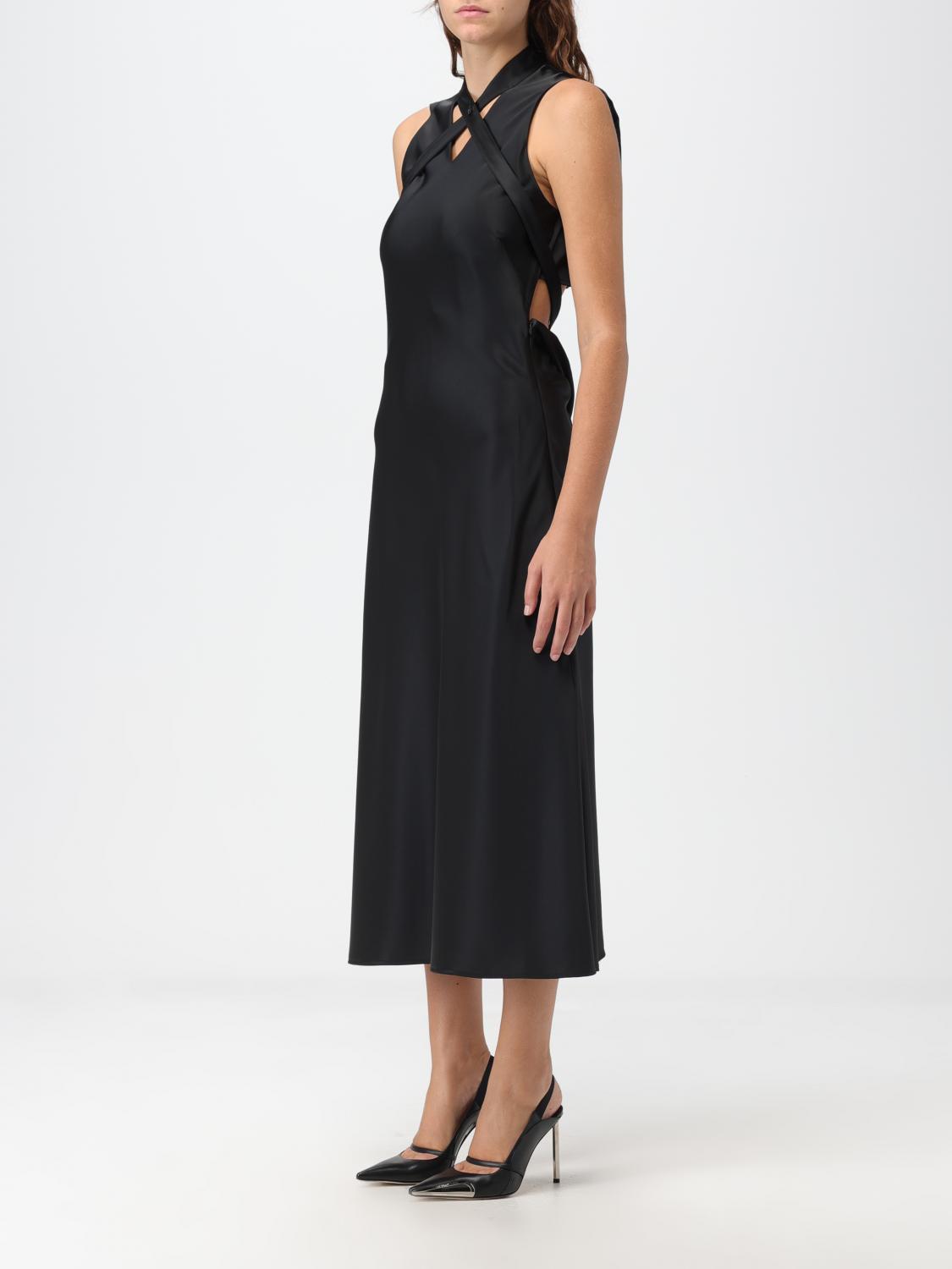 Off White Dress Woman Black