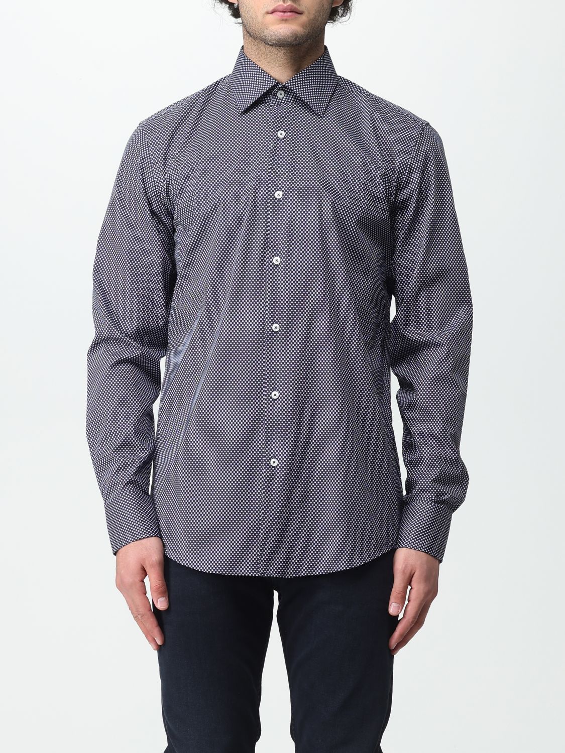 Boss Shirt Men Blue