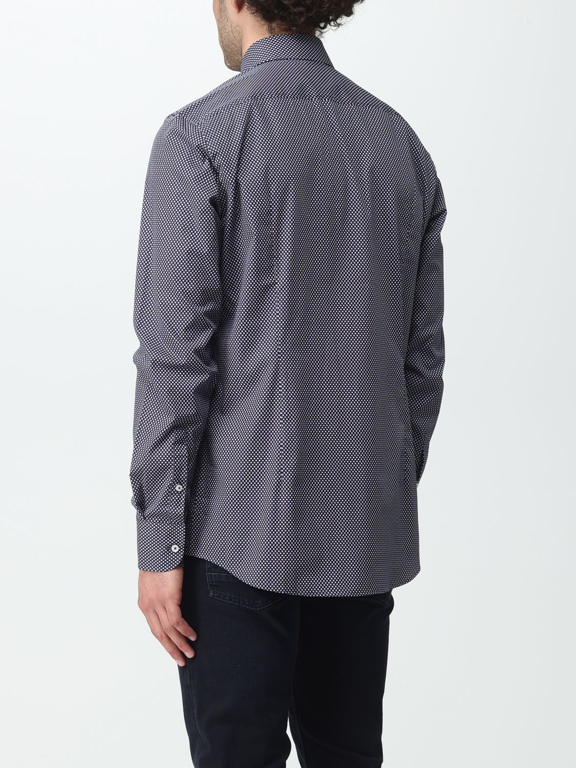 Boss Shirt Men Blue