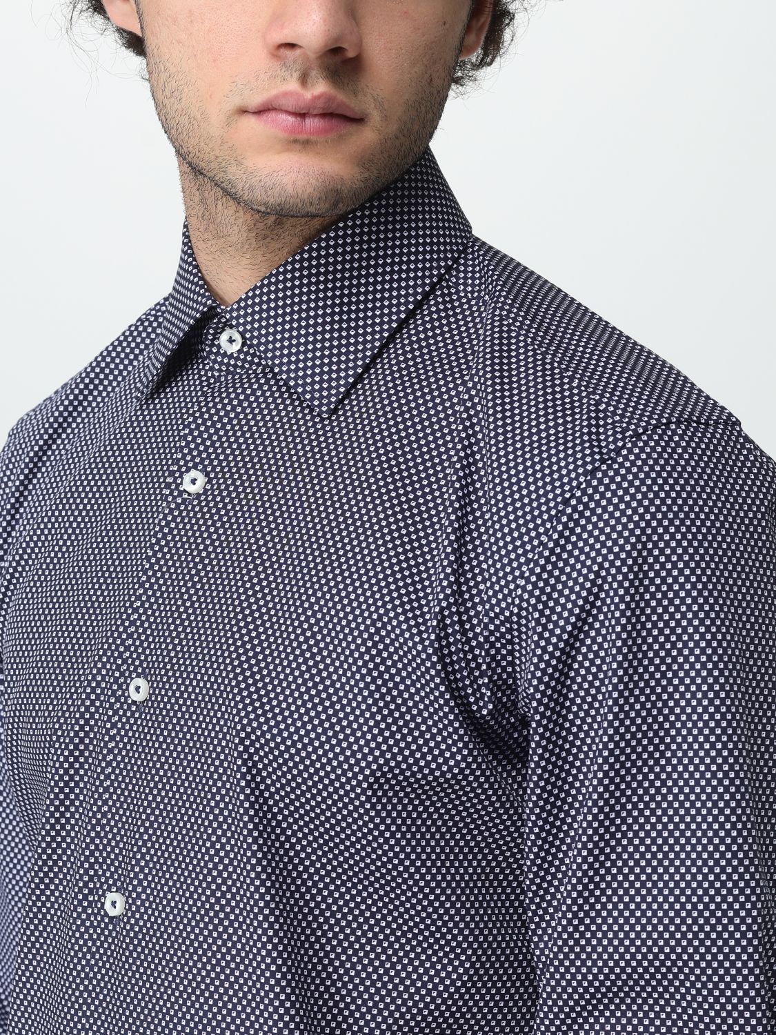 Boss Shirt Men Blue