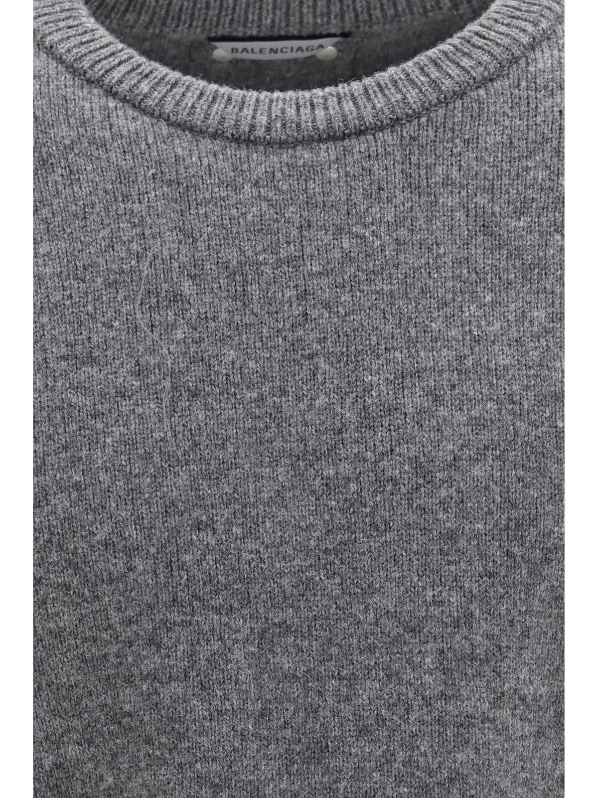 Balenciaga Wool crewneck Sweater - Anthracite