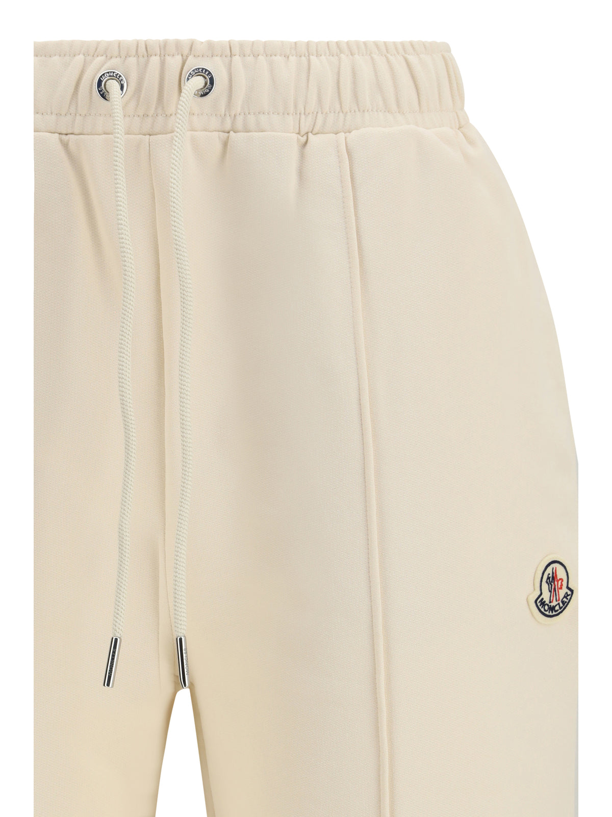 Moncler Cotton Sweatpants - Natural
