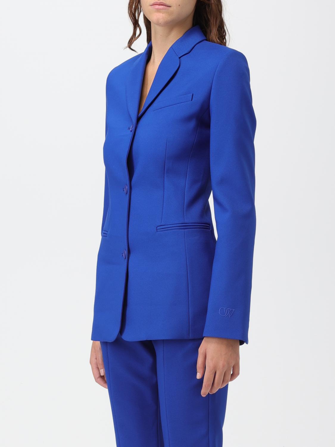 Off White Jacket Woman Blue