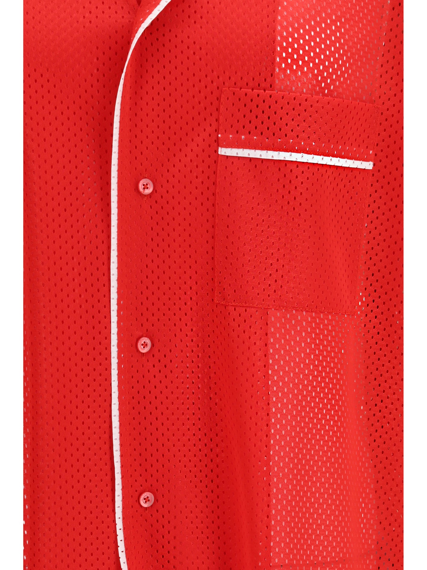 MOSCHINO Technical mesh Shirt with reversed 22 print