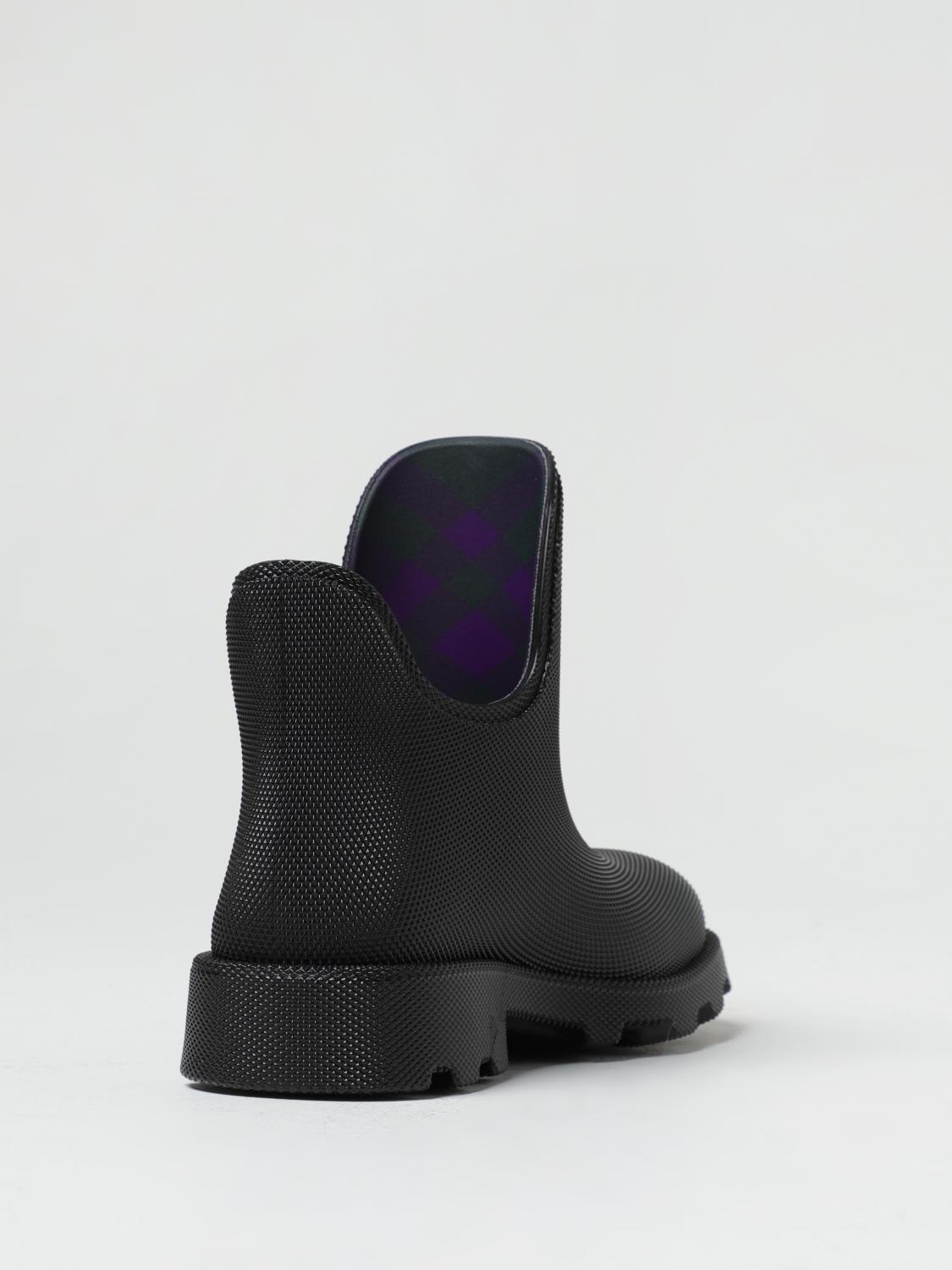 Burberry Flat Ankle Boots Woman Black
