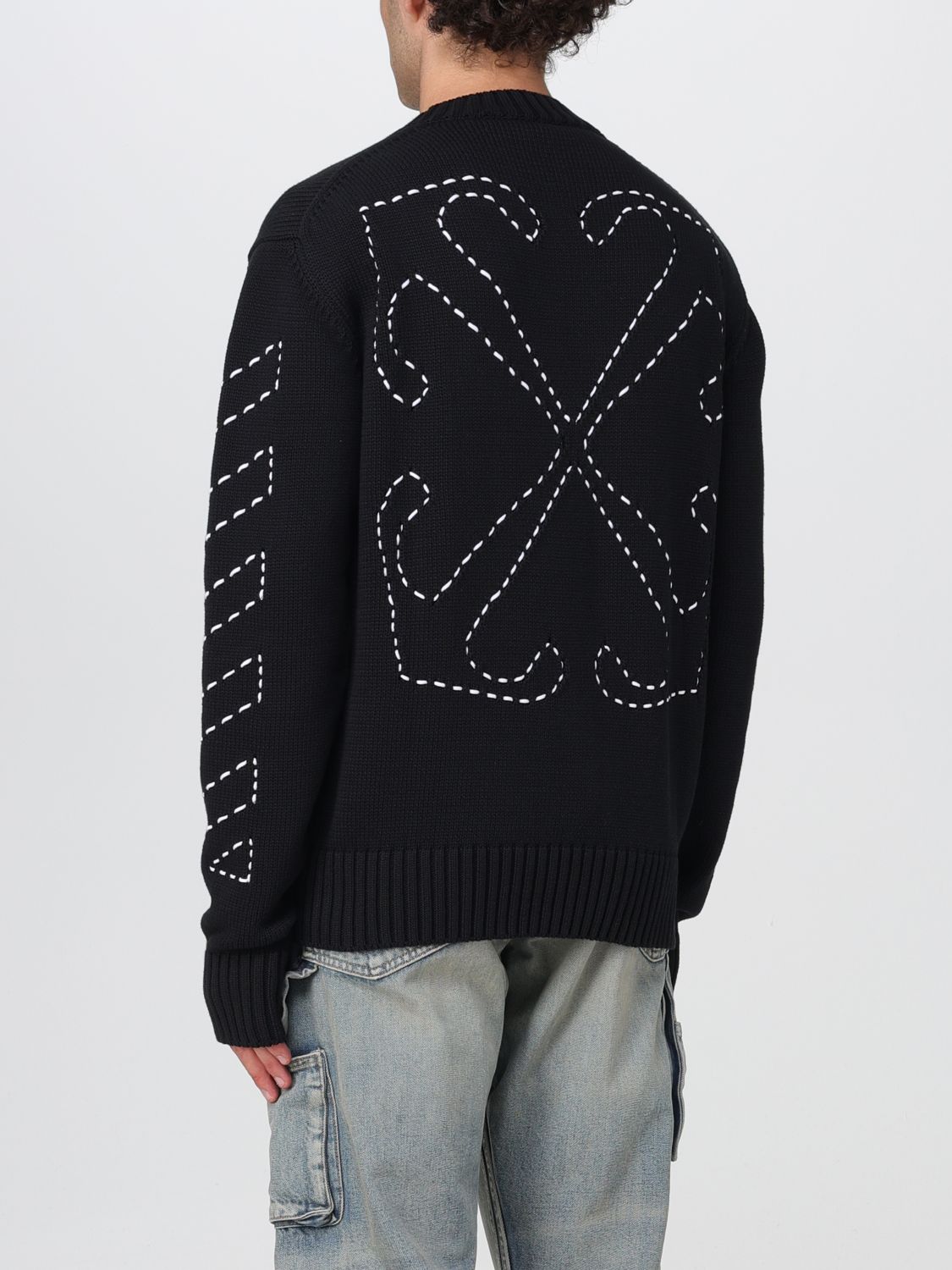 Off White Sweater Men Black