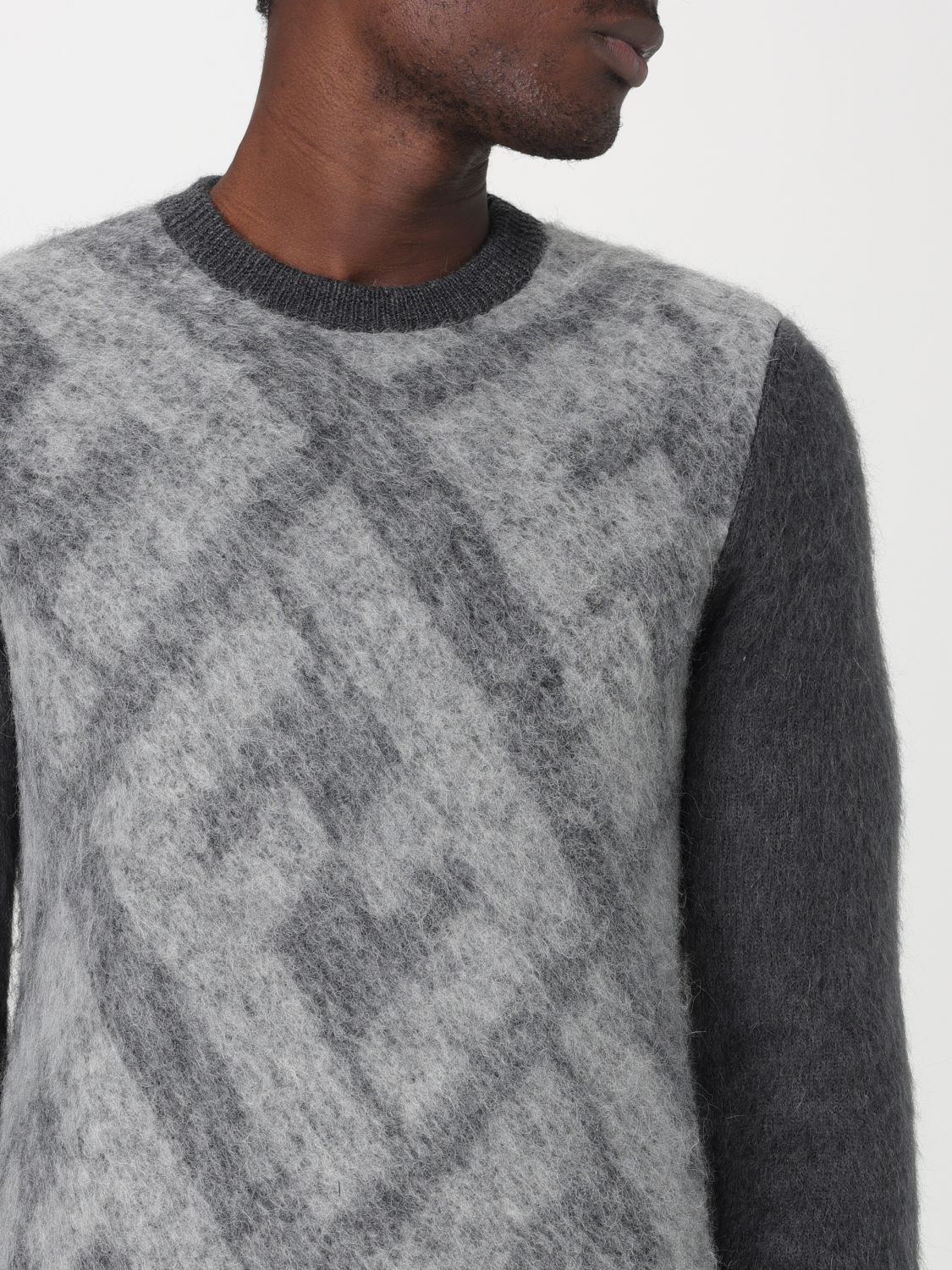 Fendi Sweater Men Grey