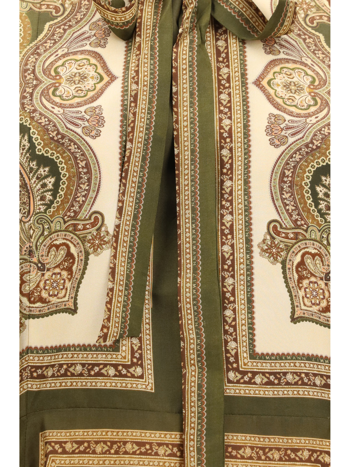 Zimmermann Mahon tunic Dress - Olive Paisley