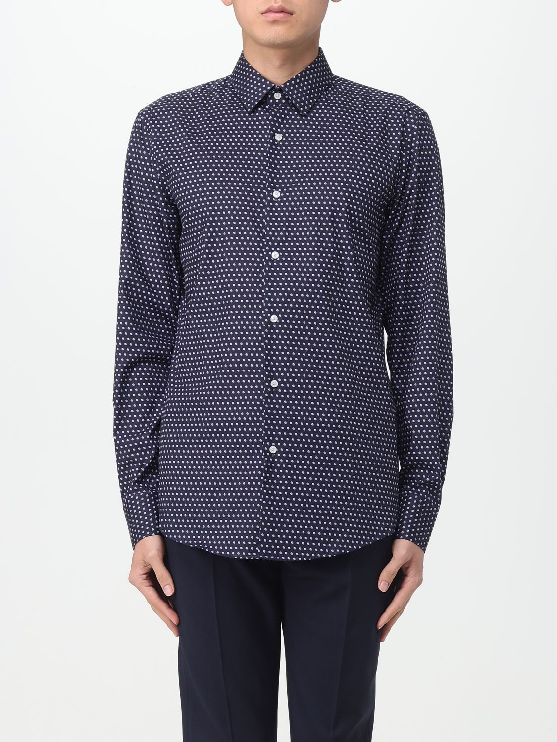 Boss Shirt Men Blue