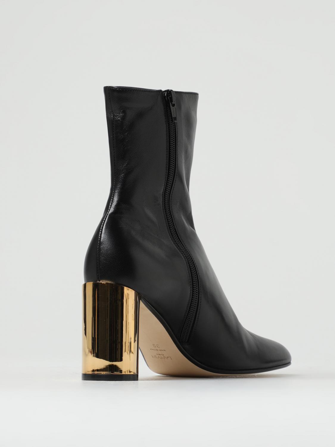 Lanvin Flat Ankle Boots Woman Black