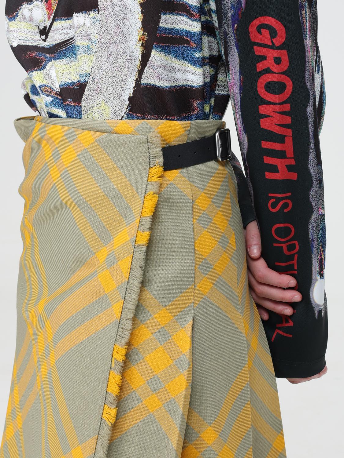 Burberry Skirt Woman Yellow