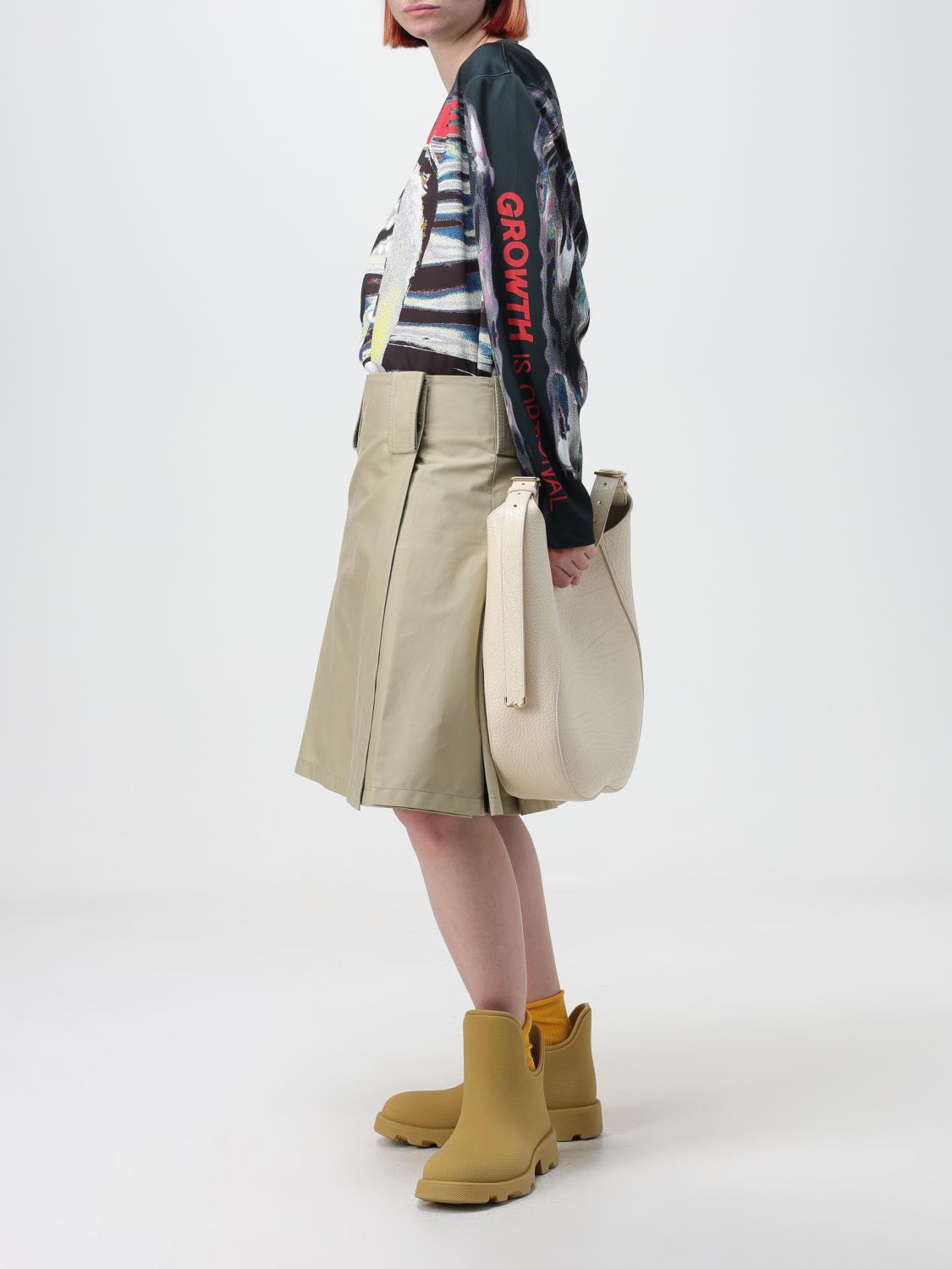 Burberry Skirt Woman Beige