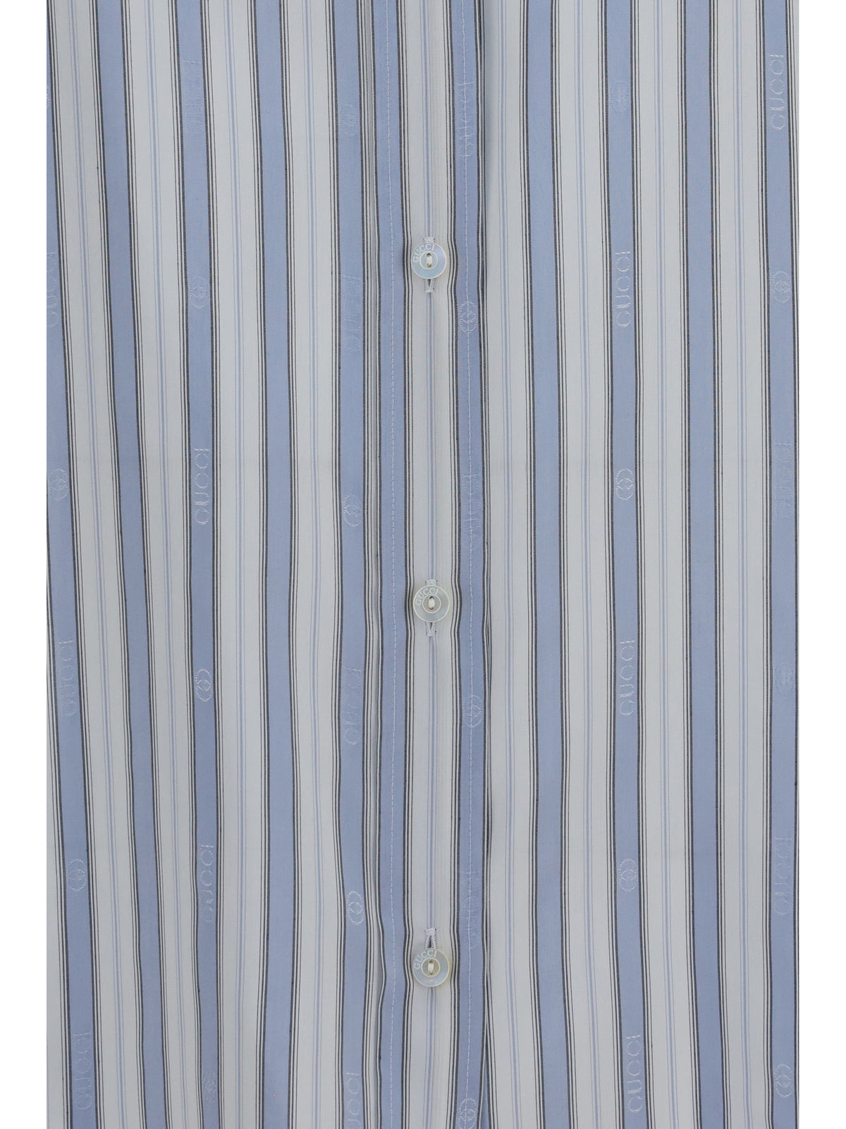 Gucci Baiadera silk jacquard Shirt - Azure/White/Mc