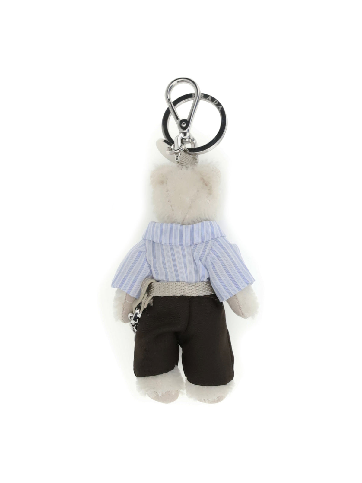 Prada Teddy Keychain - White