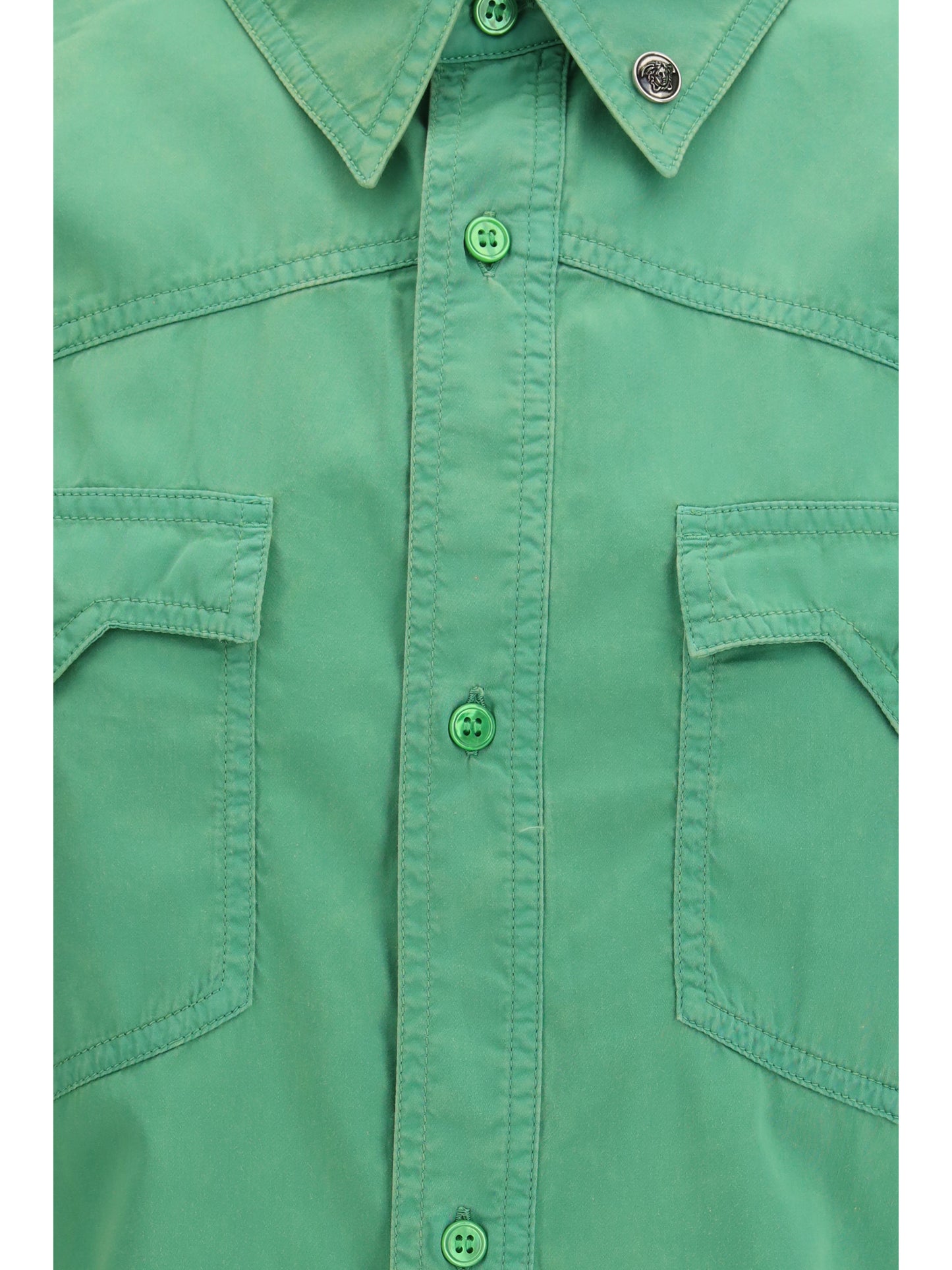 Versace Cotton Shirt - Green