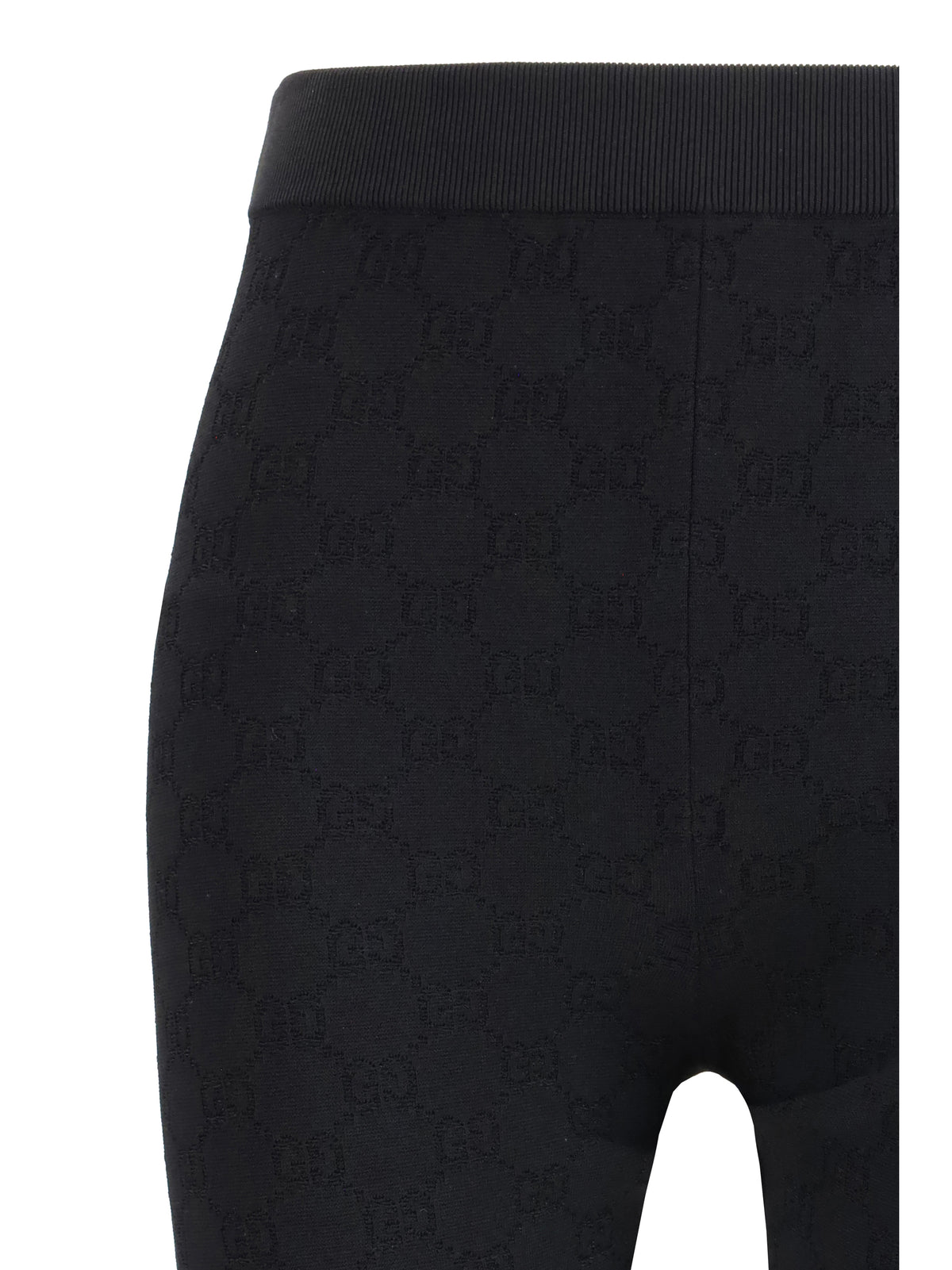 Gucci Elastic GG jacquard Leggings - Black