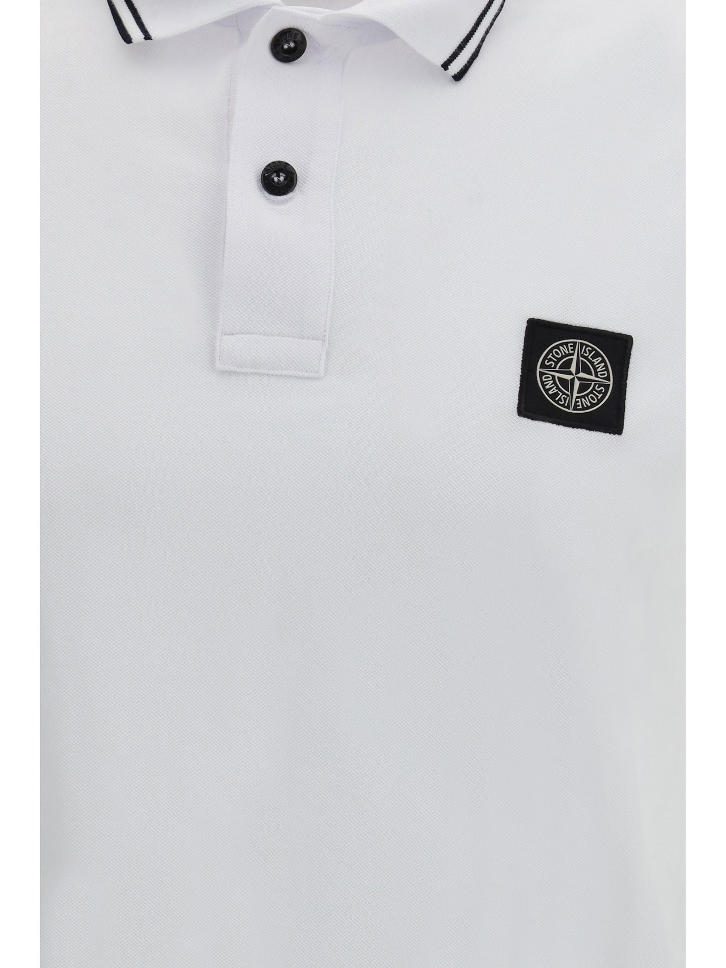 STONE ISLAND Cotton piqué Polo Shirt
