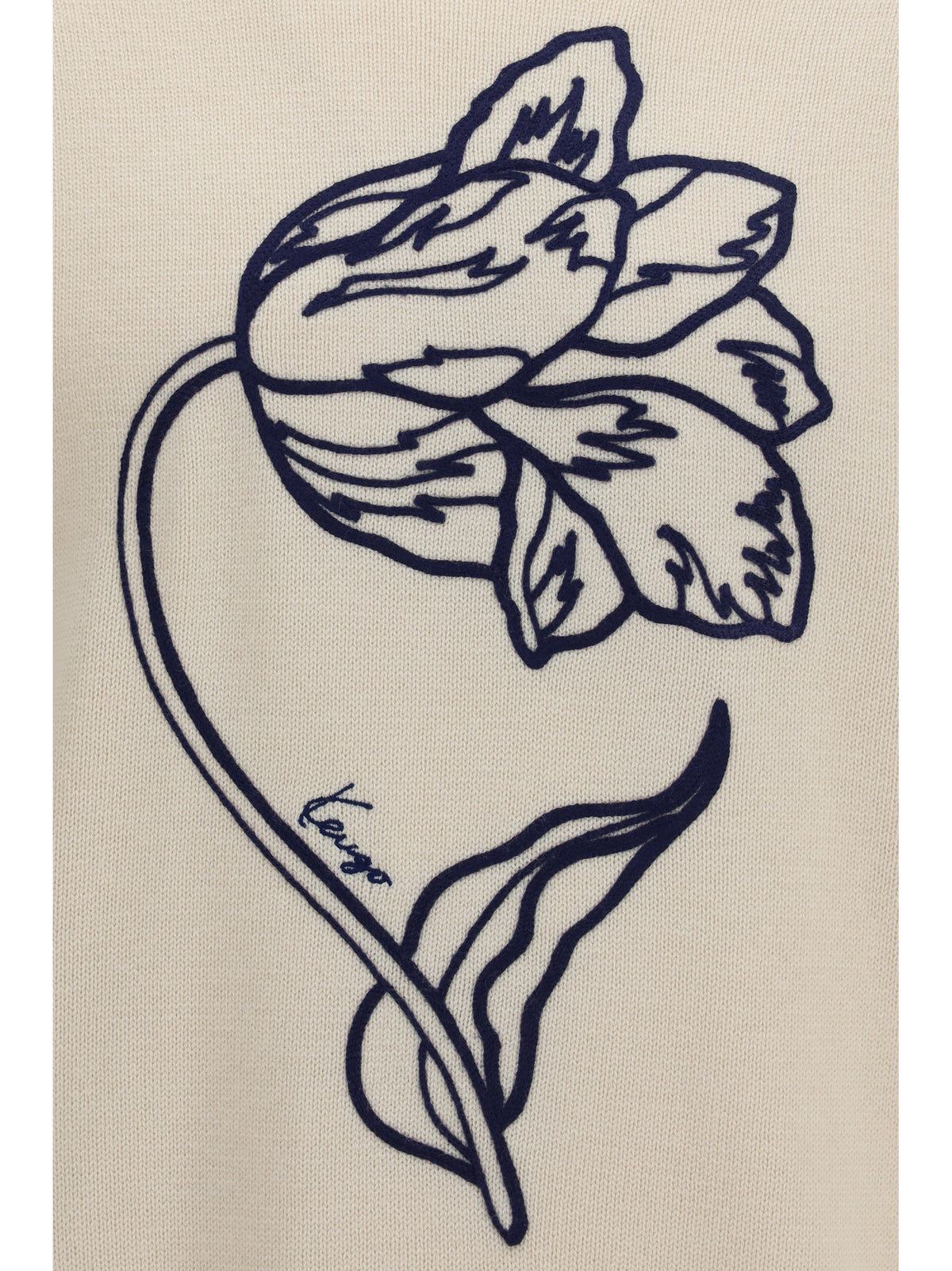 Kenzo Kenzo Tulip wool and cotton Sweater - Off White