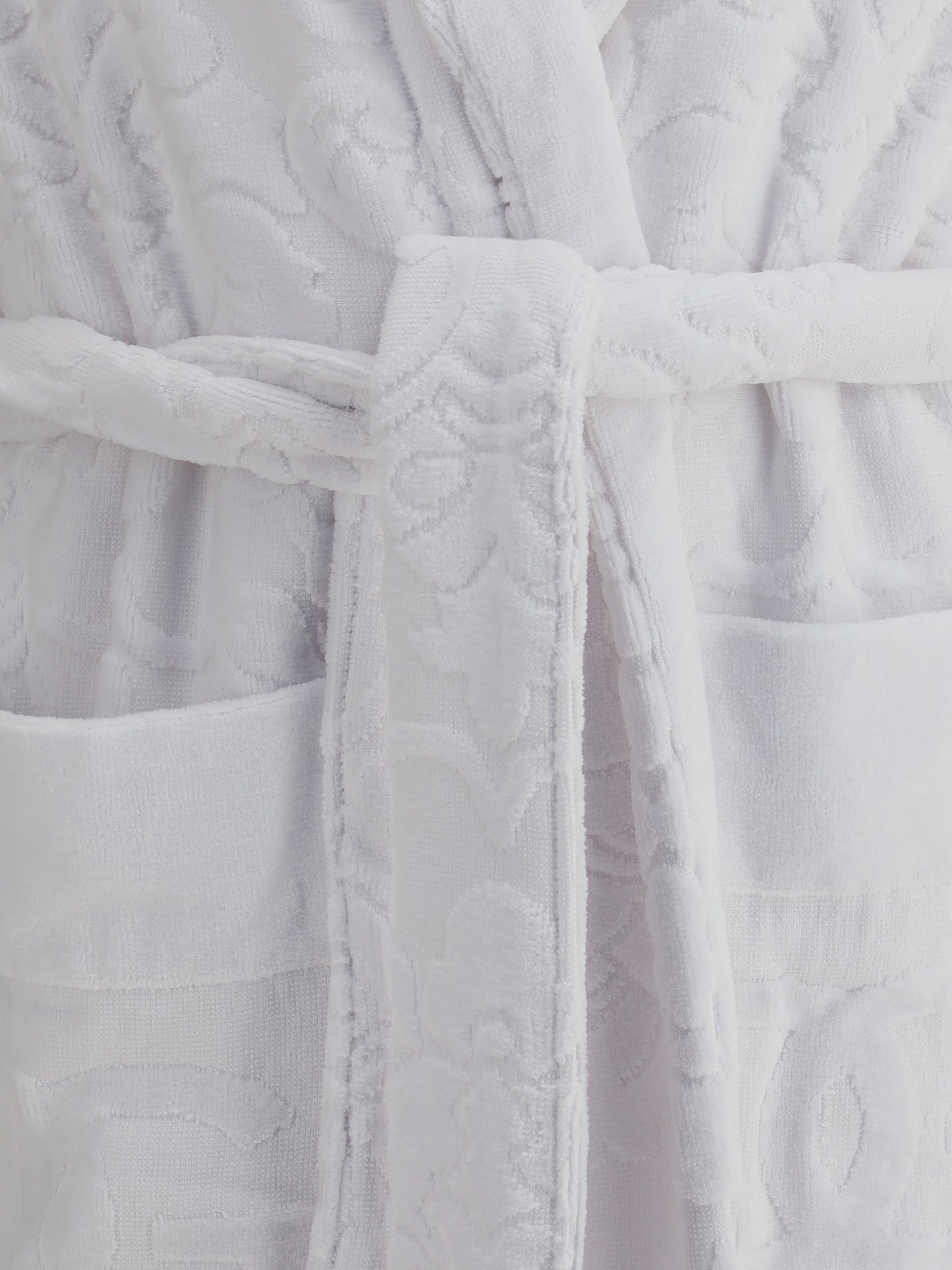 DOLCE & GABBANA Cotton terry Jacquard Bathrobe