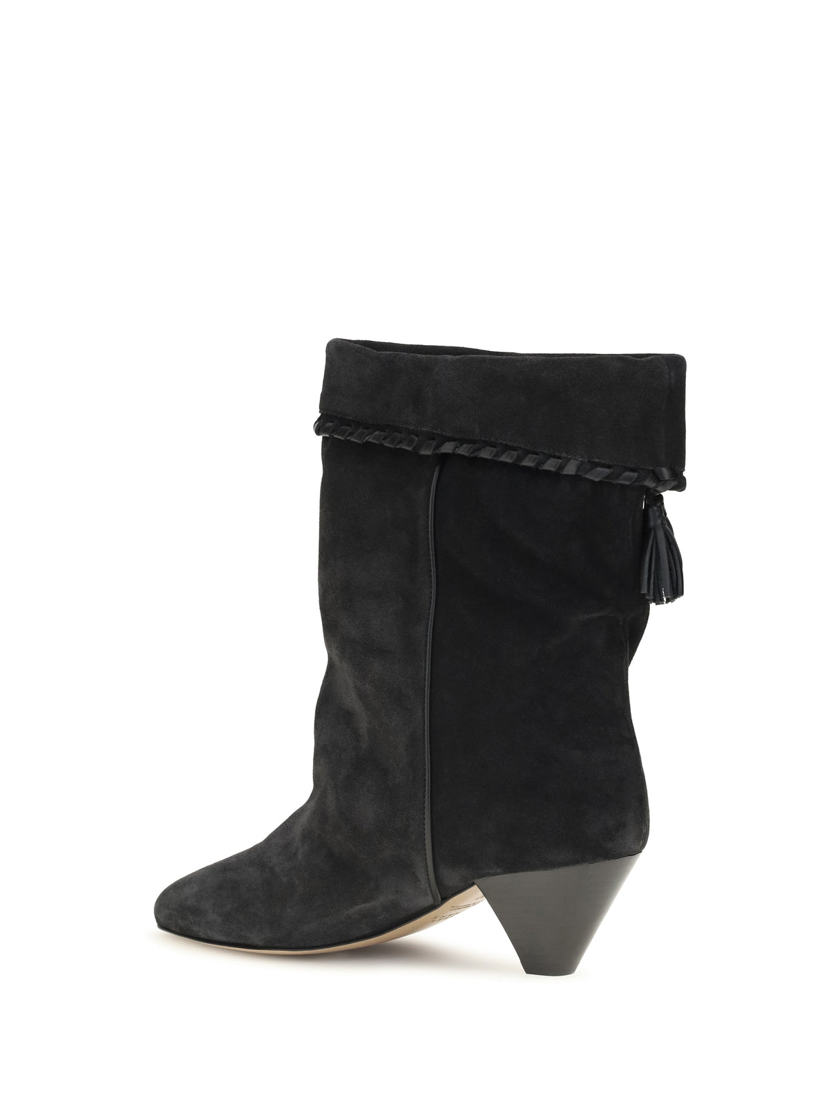 Isabel Marant Draped suede Boots - Faded Black