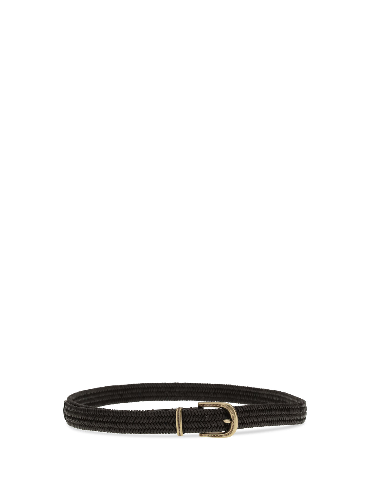 Brunello Cucinelli Braided stretch leather Belt - Moro