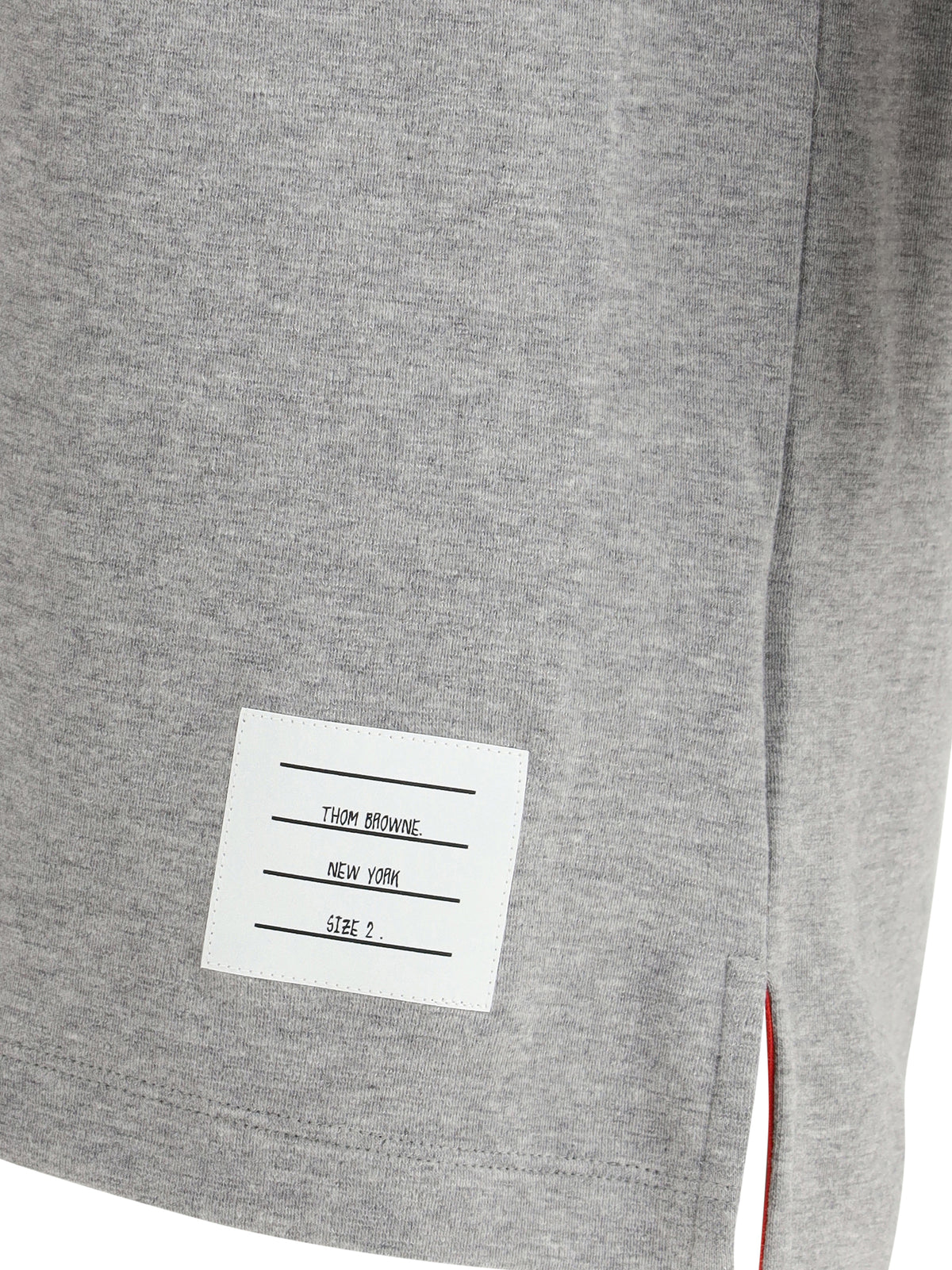 Thom Browne T-shirt with horizontal bands - Lt Grey
