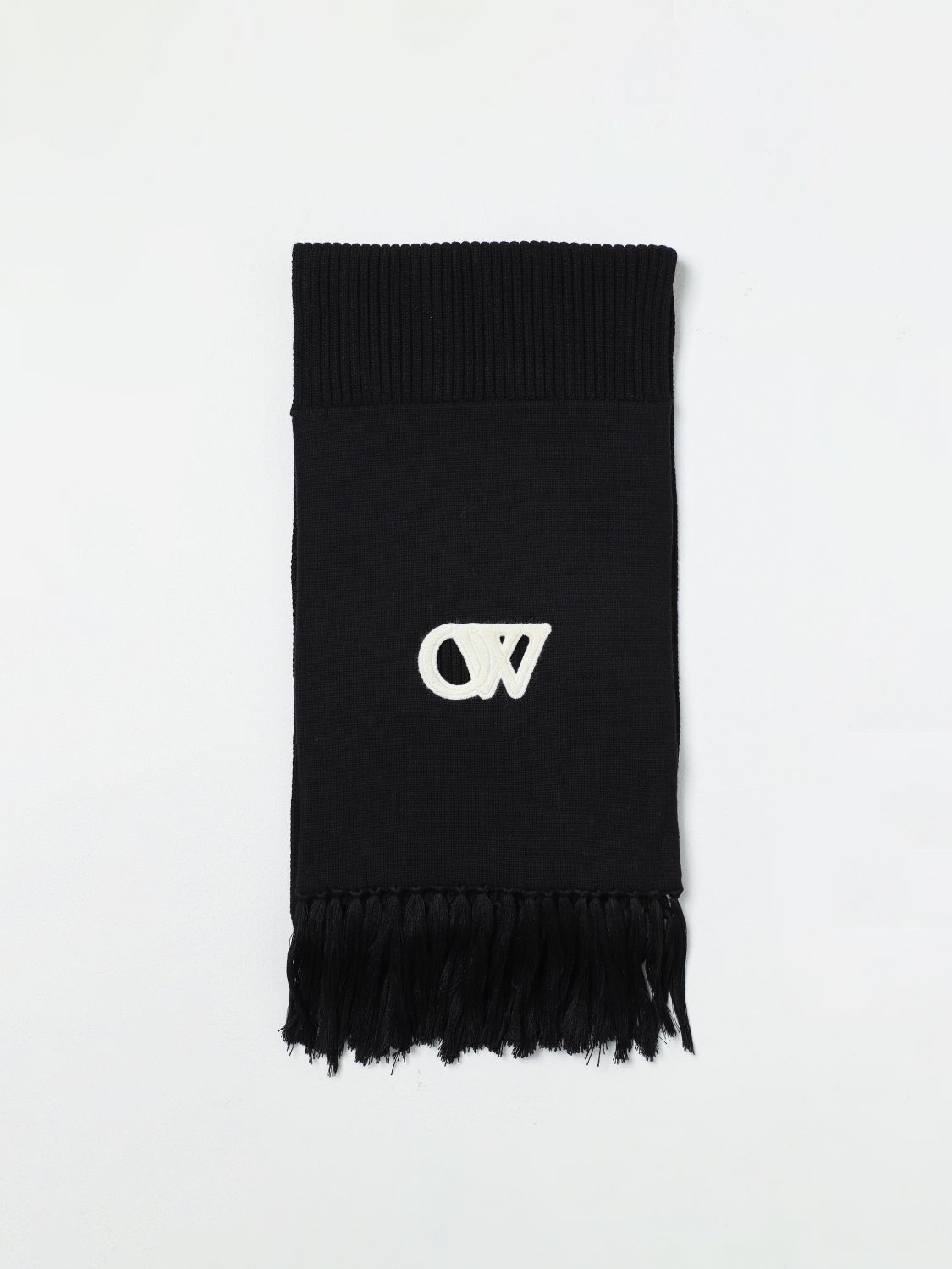 Off White Scarf Woman Black