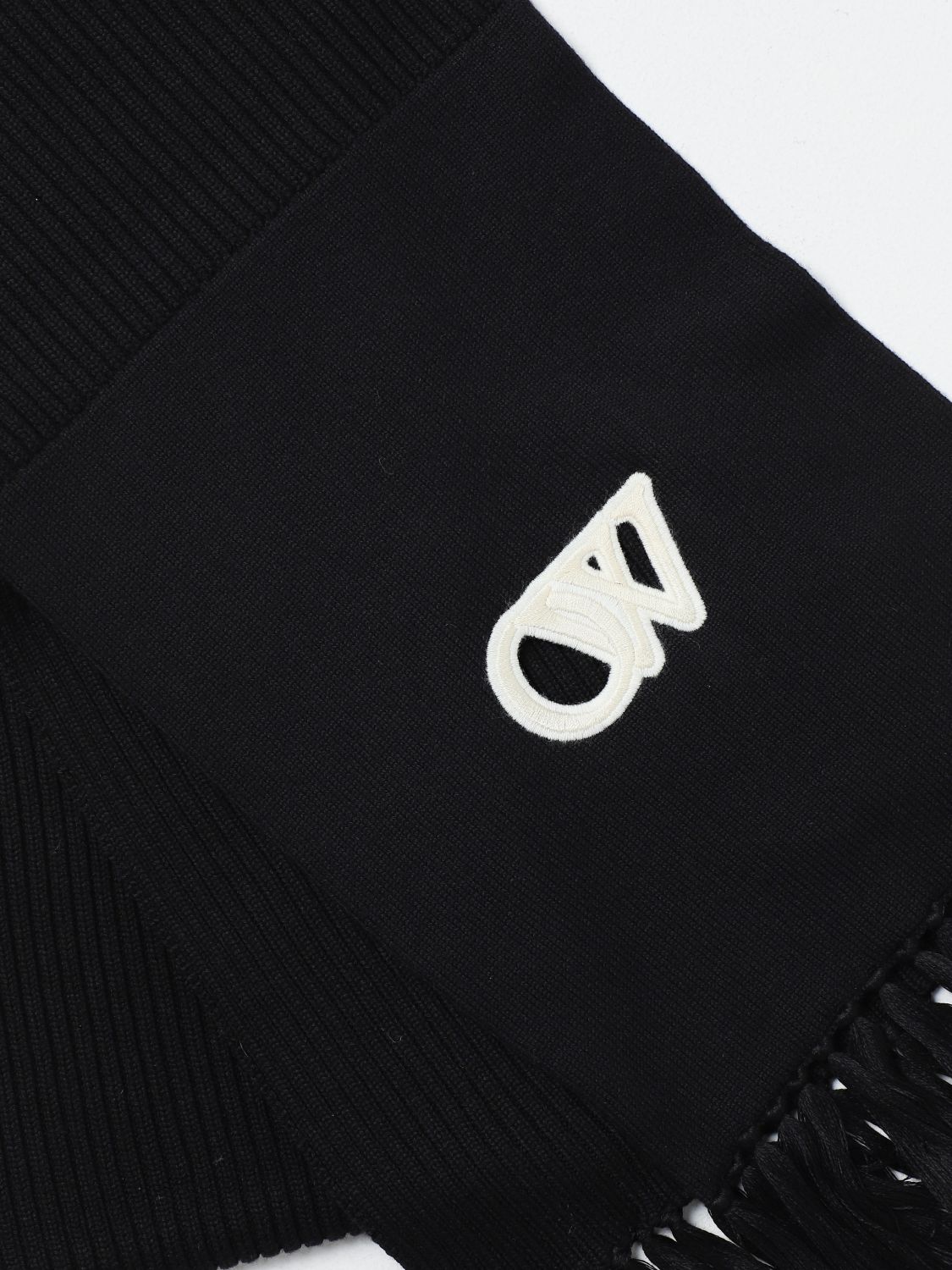 Off White Scarf Woman Black