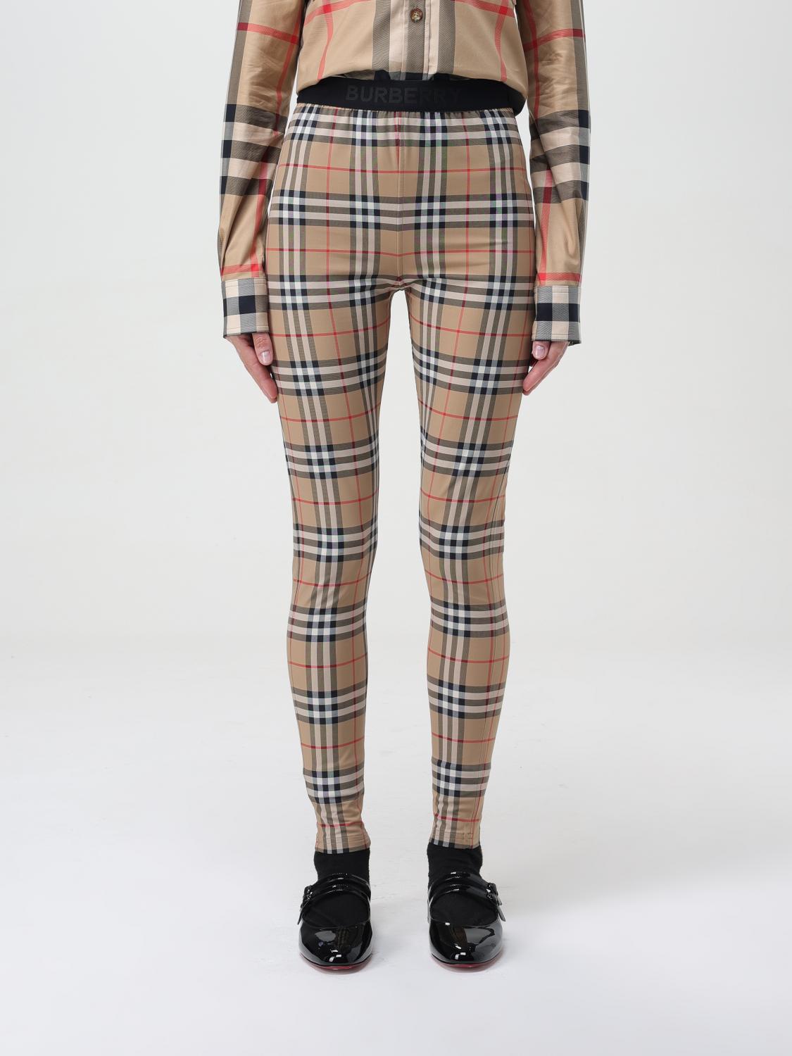 Burberry Pants Woman Beige