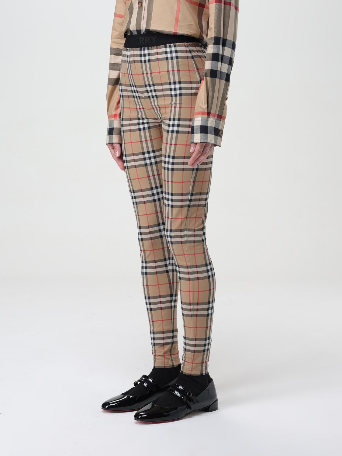 Burberry Pants Woman Beige