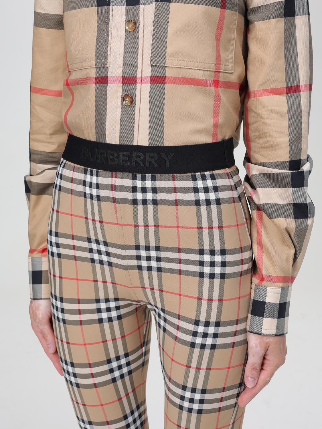 Burberry Pants Woman Beige