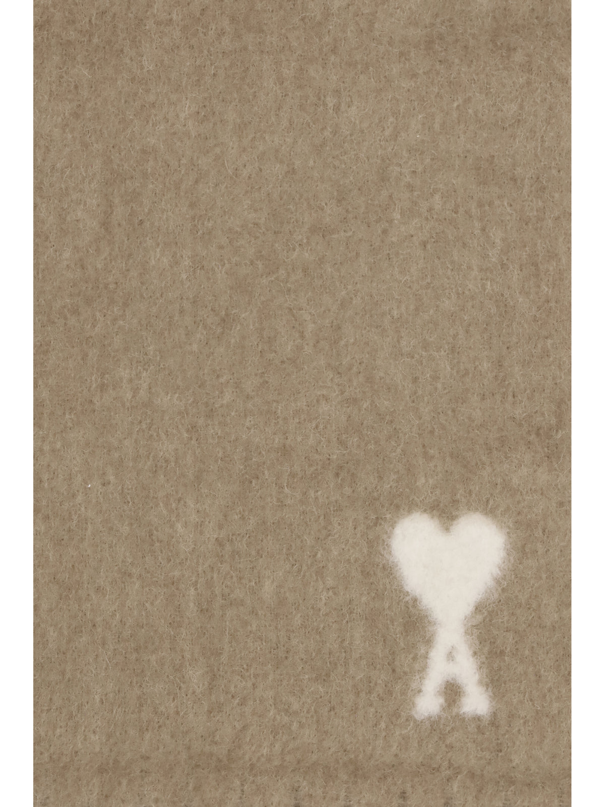 Ami Paris Ami De Coeur Scarf - Beige Mastic