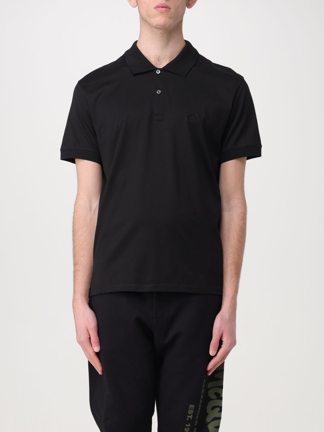 Alexander Mcqueen Polo Shirt Men Black