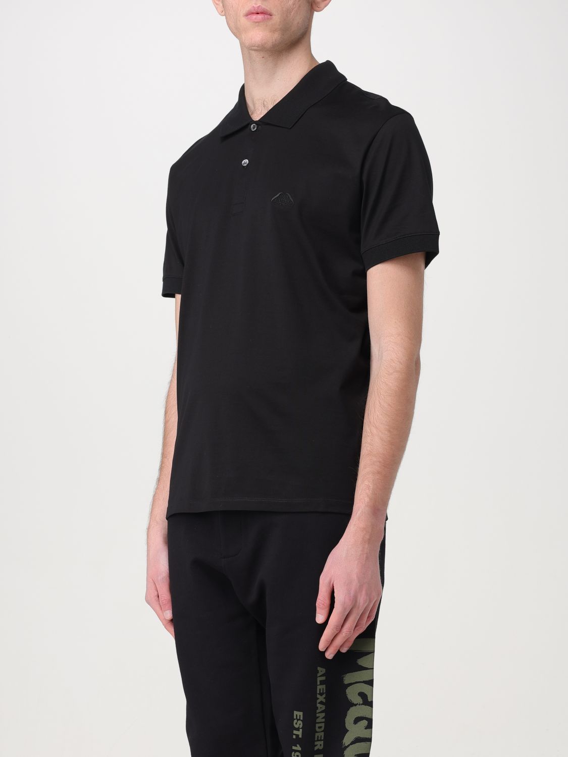 Alexander Mcqueen Polo Shirt Men Black