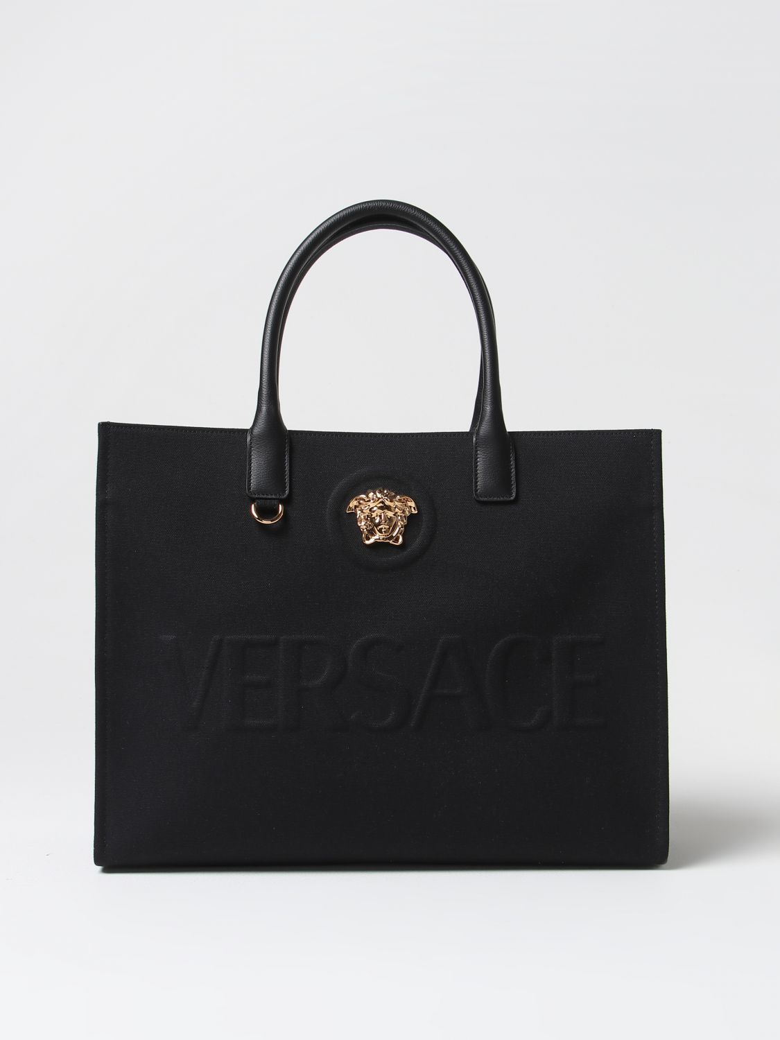 Versace Tote Bags Woman Black