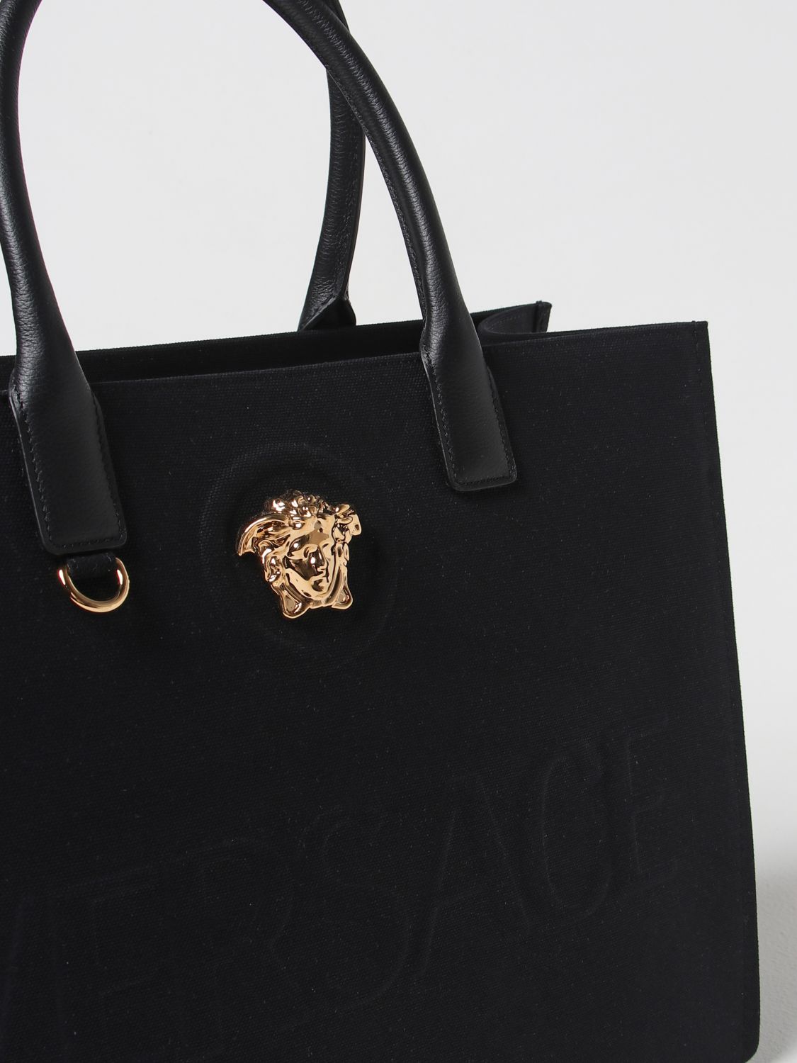 Versace Tote Bags Woman Black