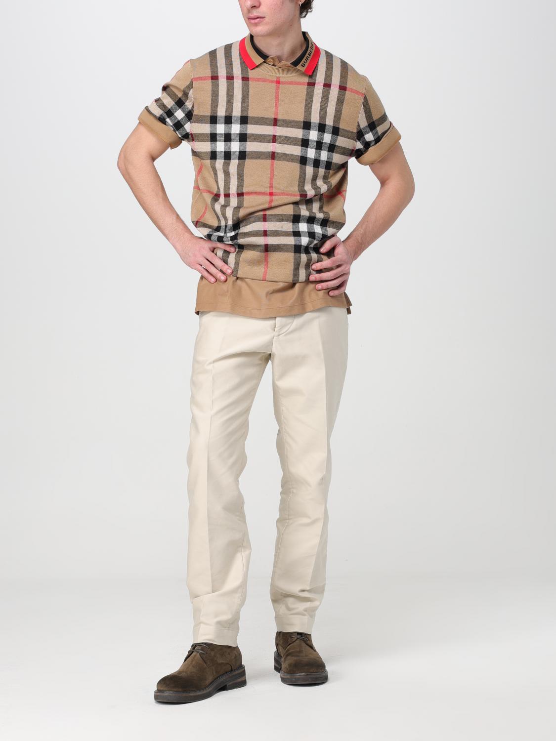 Burberry Polo Shirt Men Beige