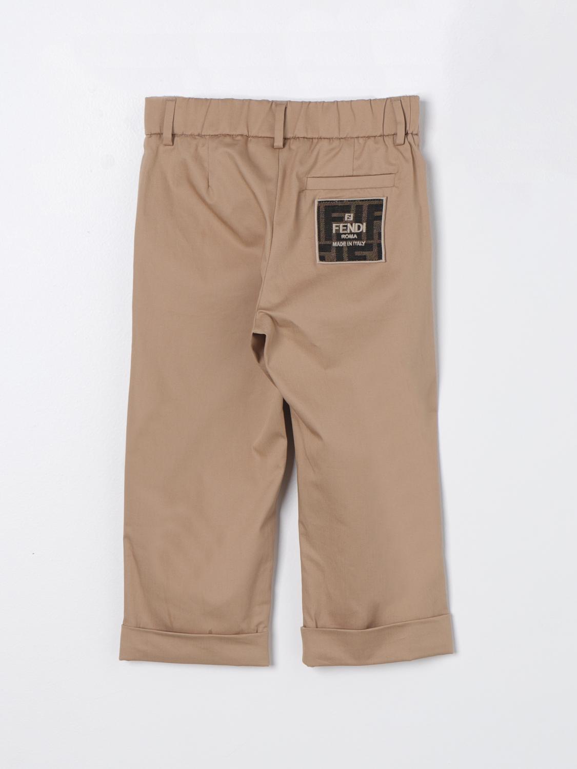 Fendi Pants Kids Brown