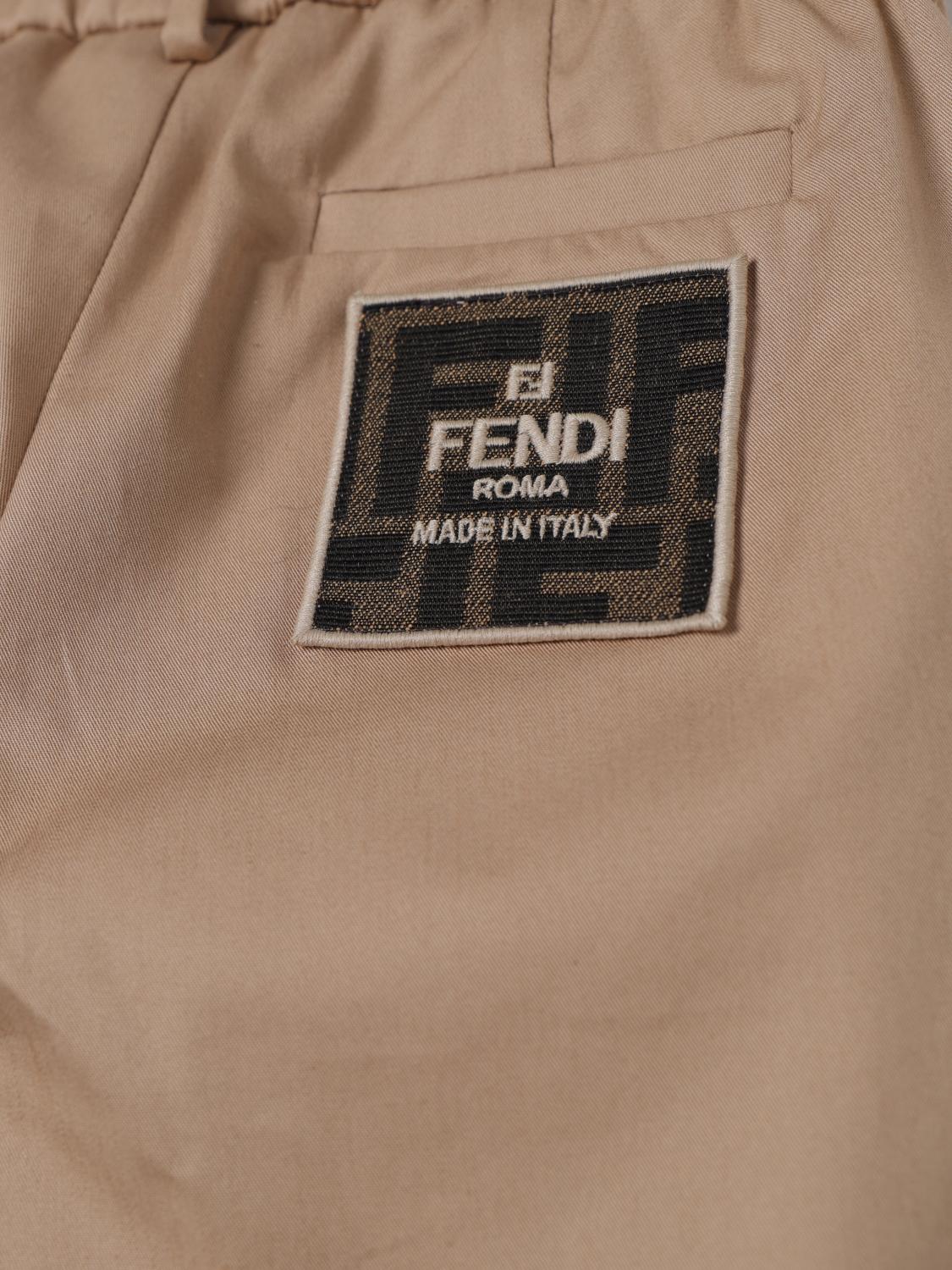 Fendi Pants Kids Brown