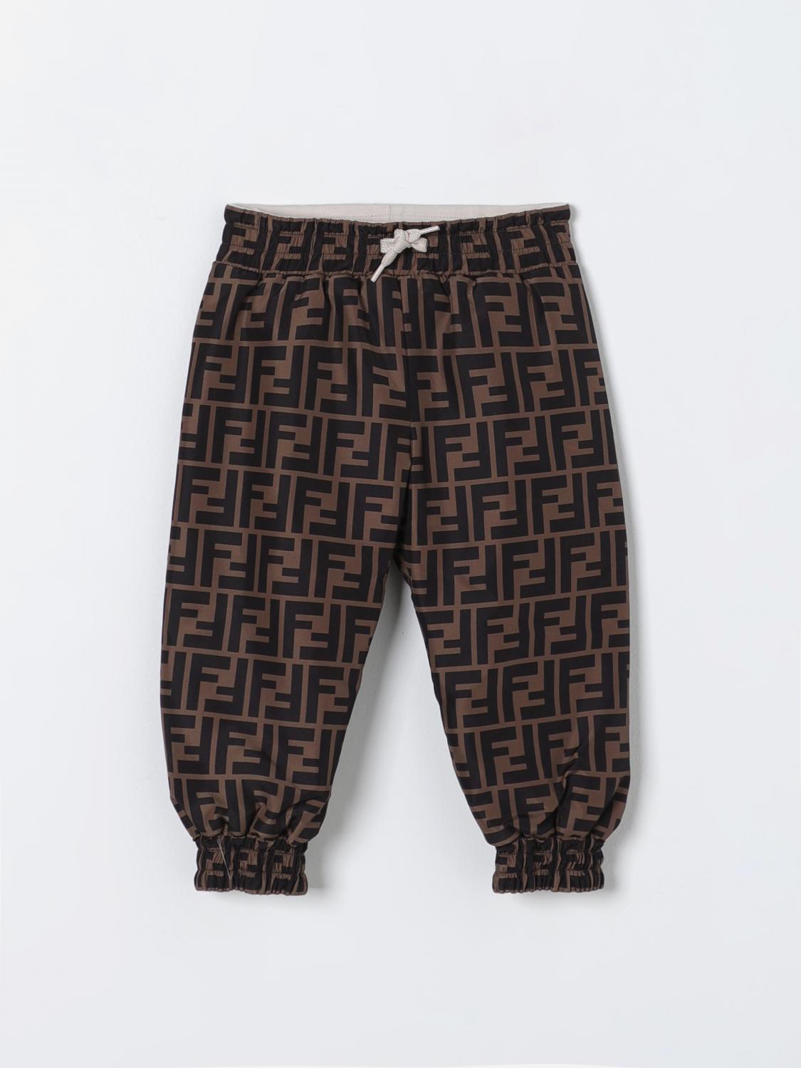 Fendi Pants Kids Beige