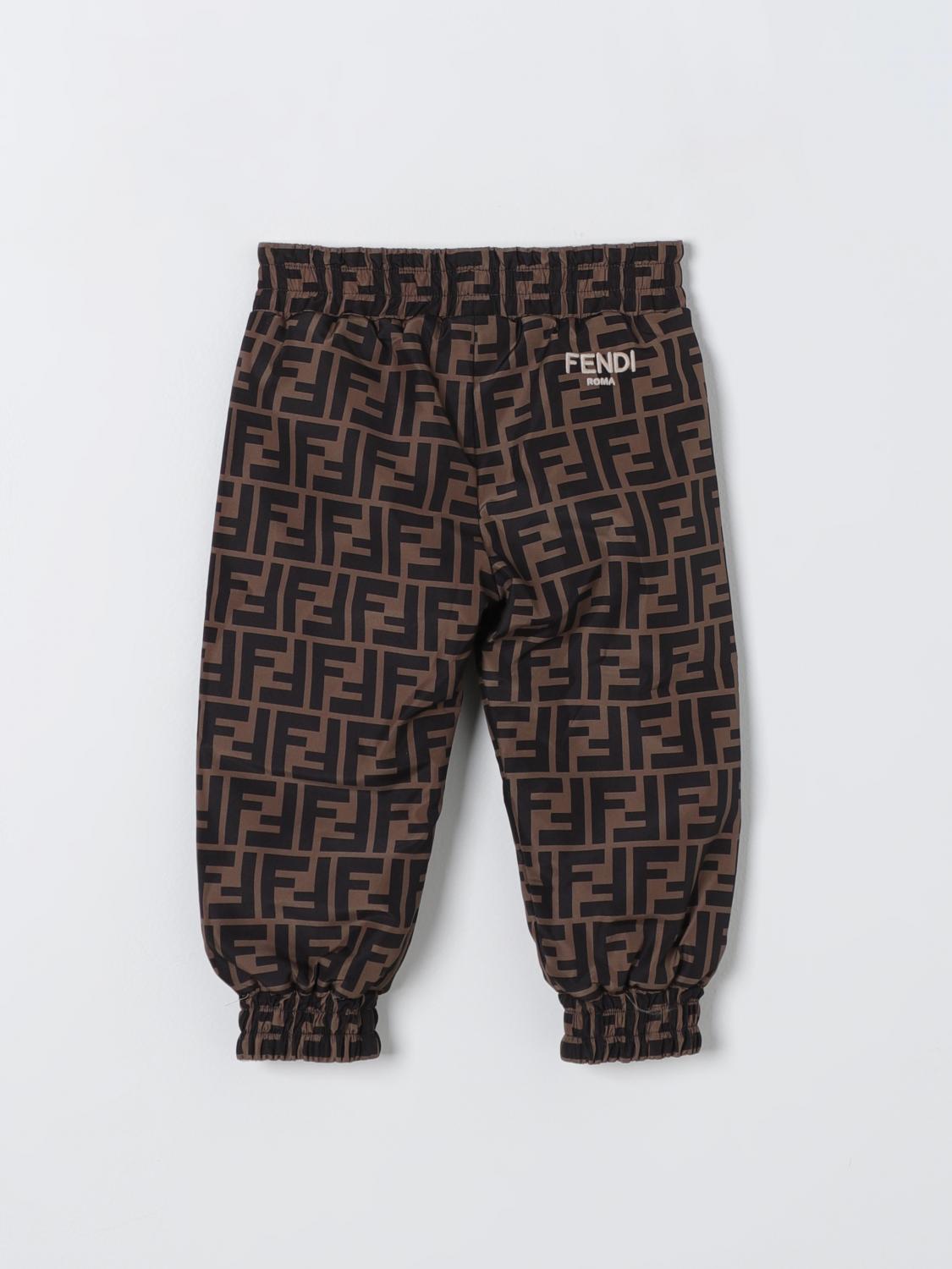 Fendi Pants Kids Beige