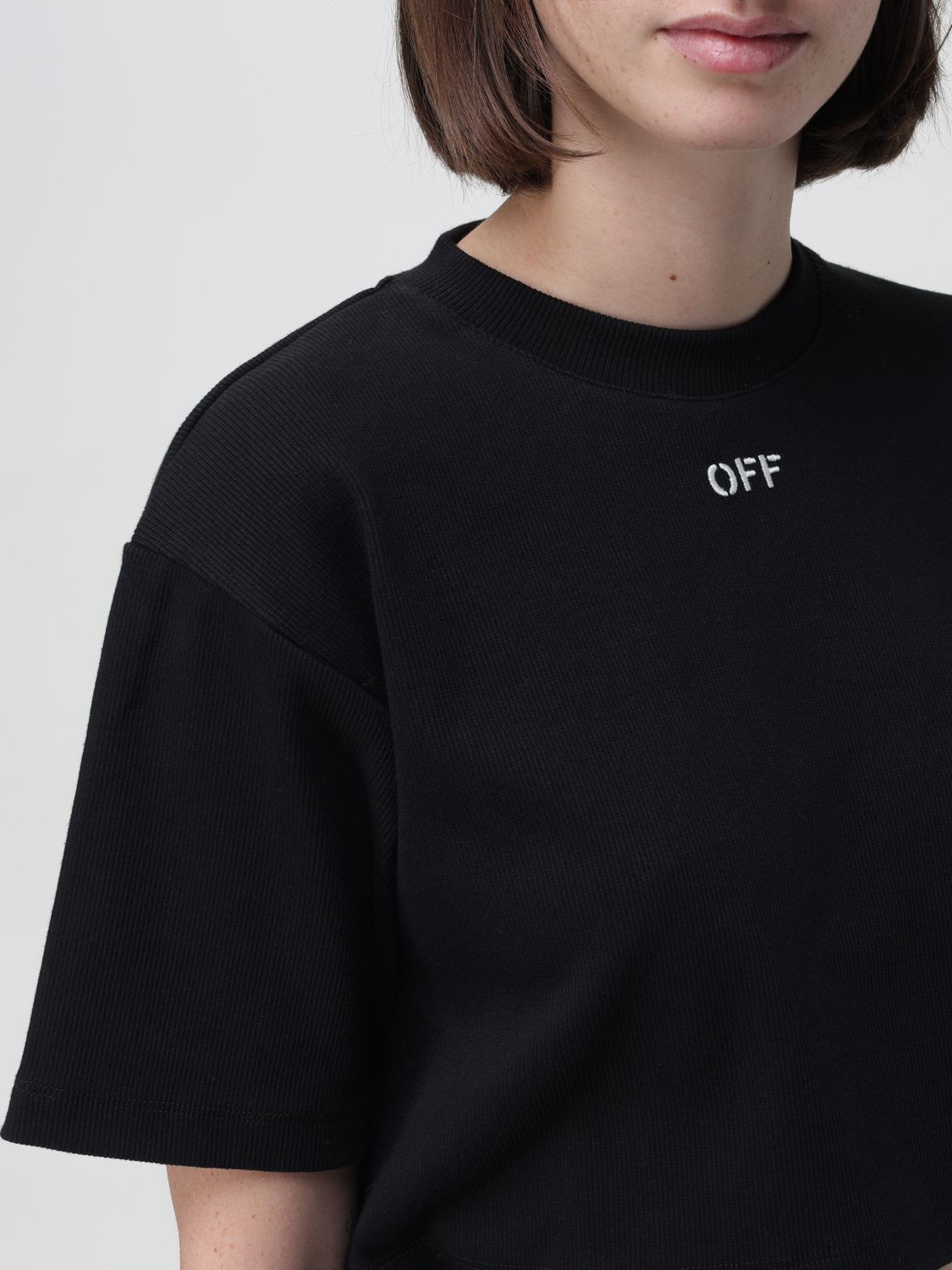 Off White T Shirt Woman Black