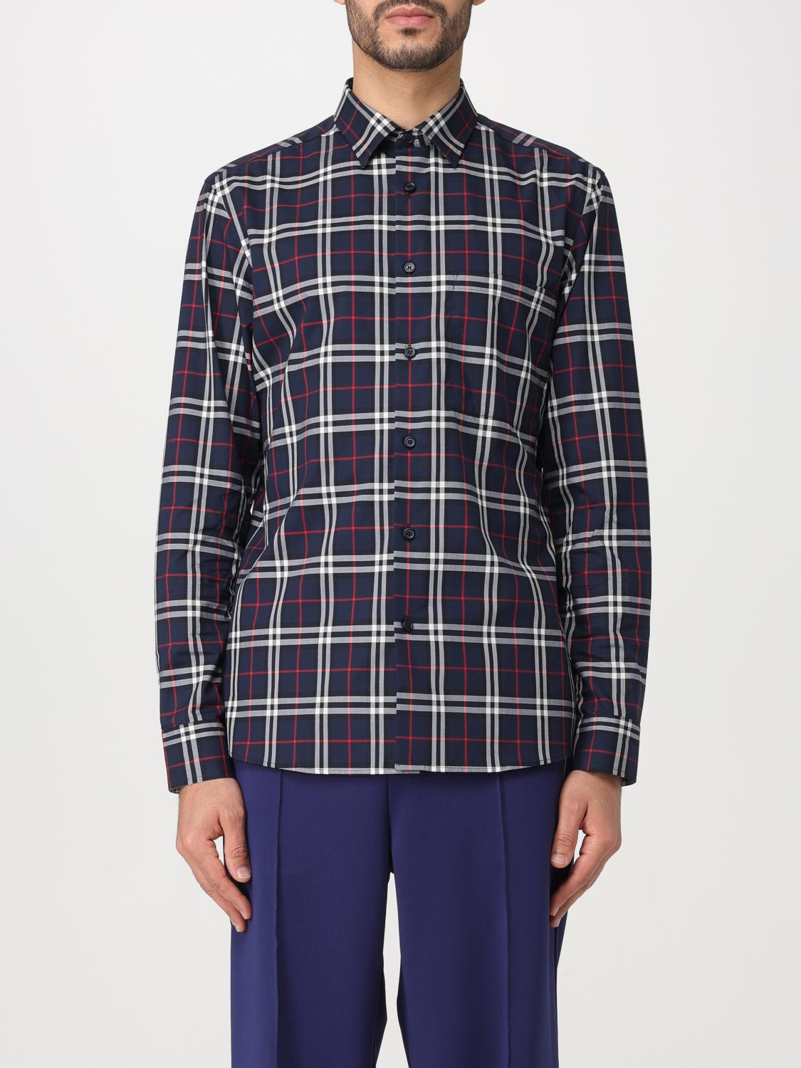 Burberry Shirt Men Blue