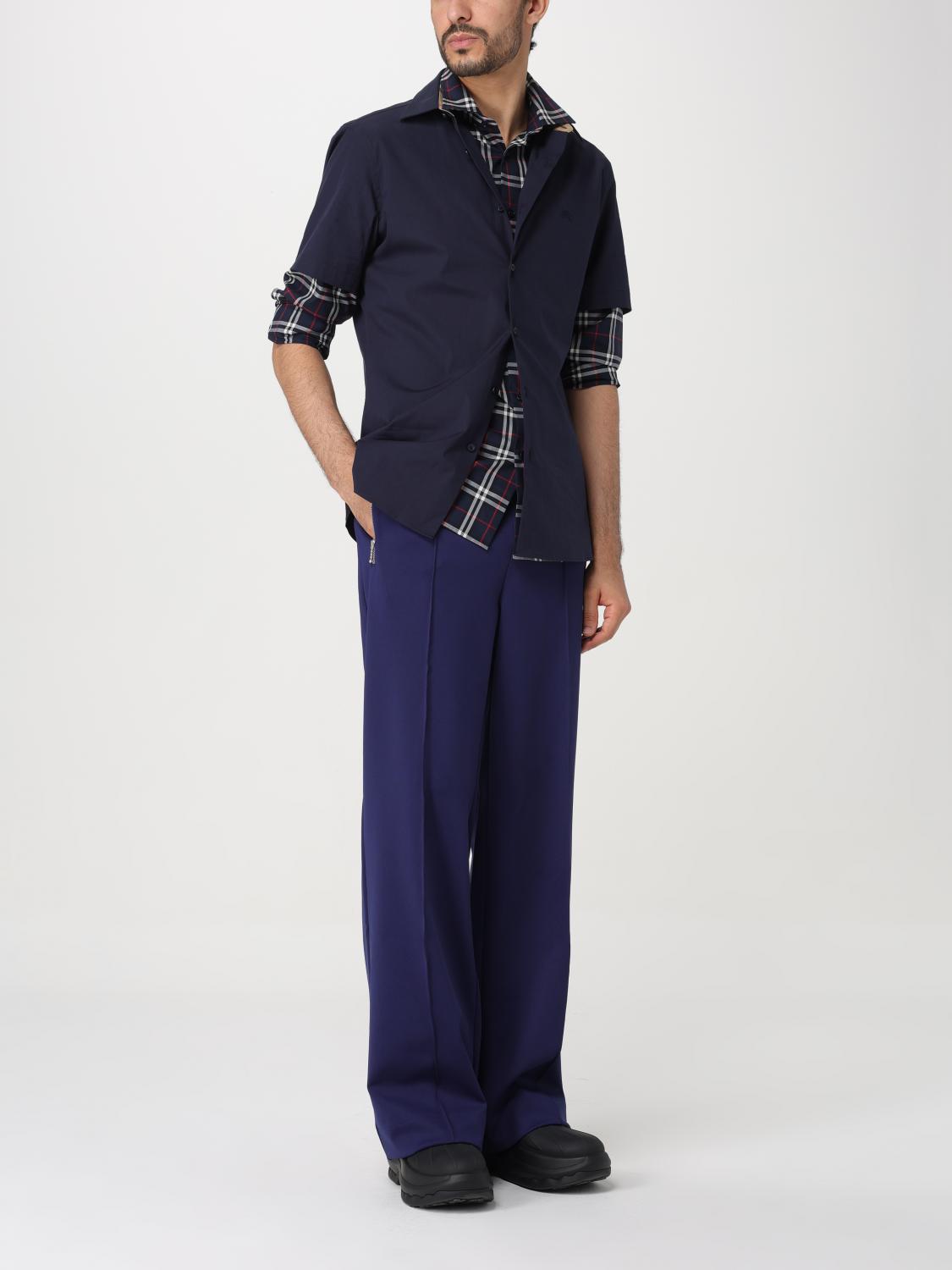 Burberry Shirt Men Blue