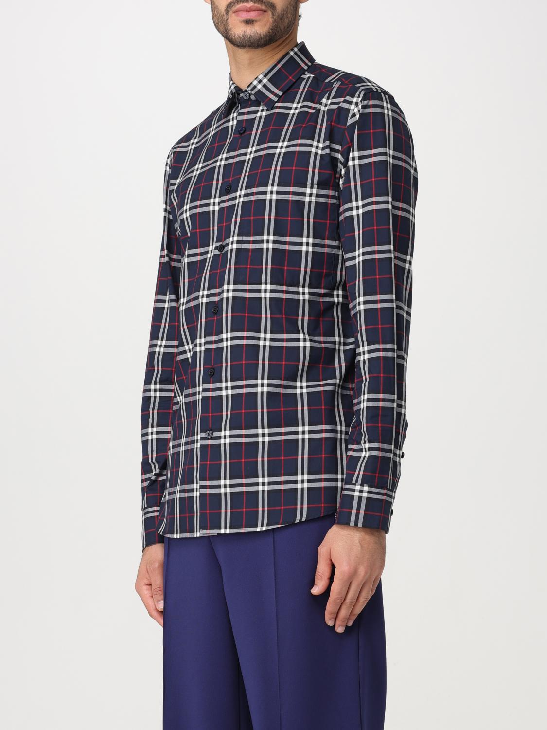 Burberry Shirt Men Blue