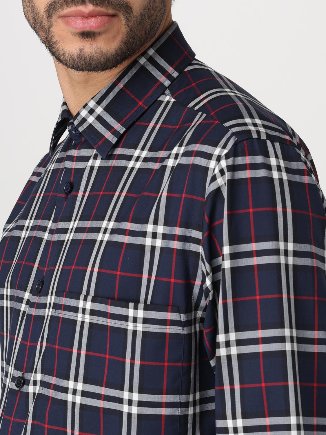 Burberry Shirt Men Blue
