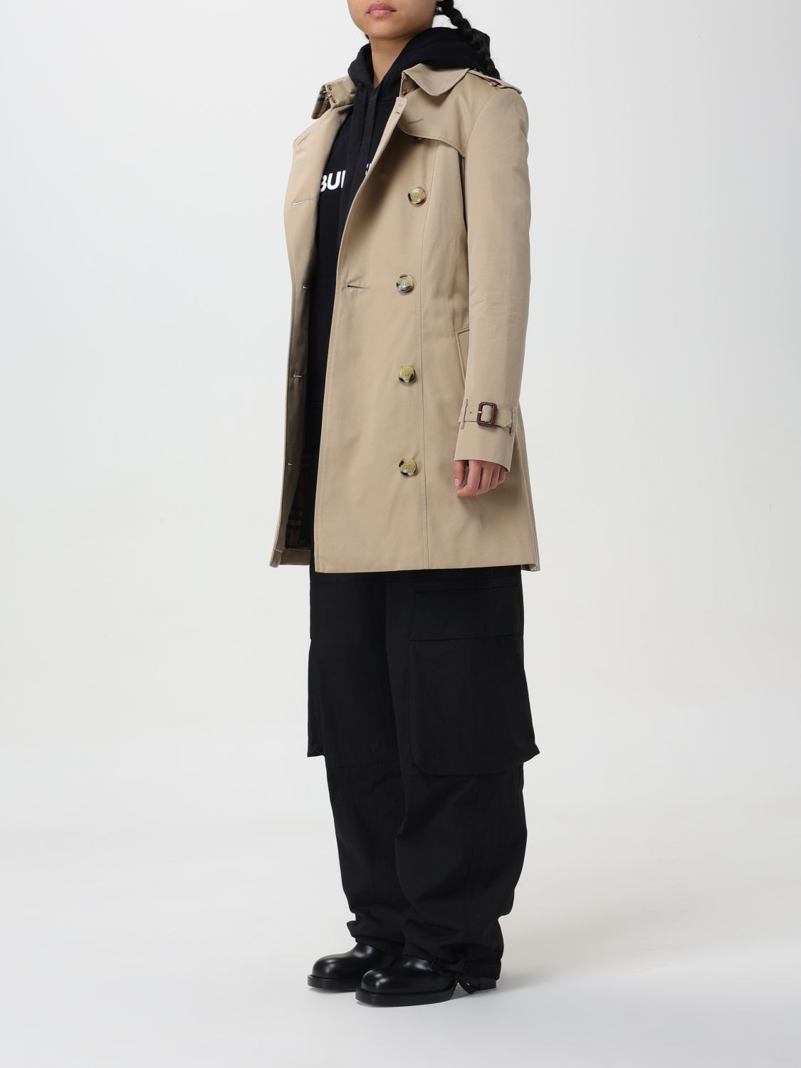 Burberry Trench Coat Woman Honey